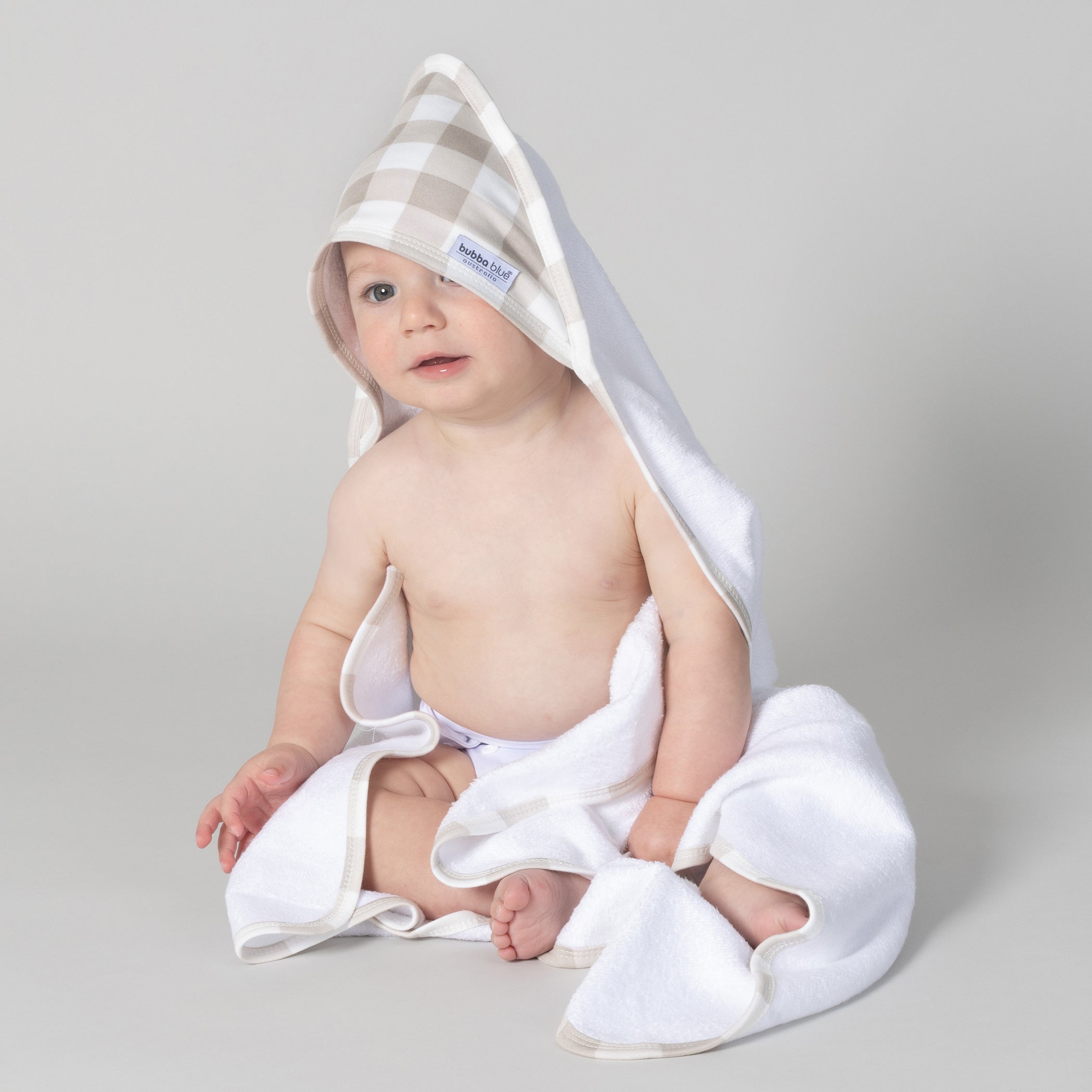 2-Pack Hooded Towel Set - Soft & Absorbent Olive/Taupe Bath Towels for Babies & Kids | Perfect for Bath Time, Swimming & Beach Outings