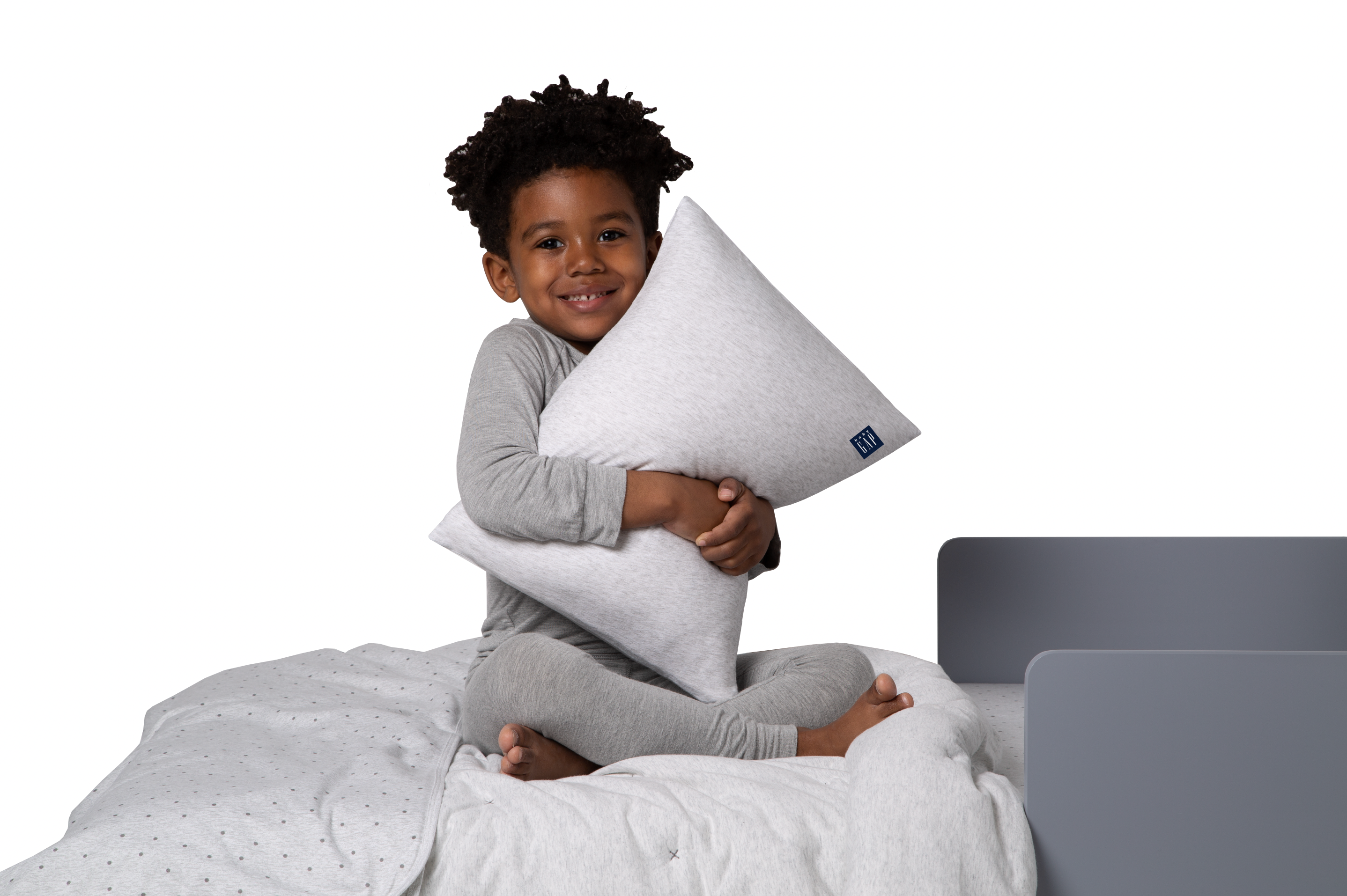 BabyGap Memory Foam Toddler Pillow with 2 Cooling Covers - Soft Support for Infant & Kids Sleep, Breathable Washable Pillow for Nursery, Daycare & Travel