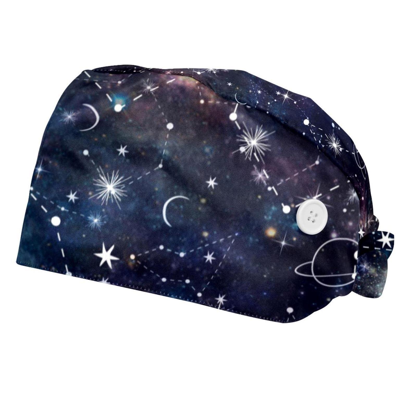 RIEODKFMHD 2 Pack Adjustable Sun Hats for Men & Women - Breathable Summer Beach Hat with Button Closure, Starfish & Seashell Design, Sweatband - Perfect for Gardening, Fishing, Outdoor Work & Beach Vacations