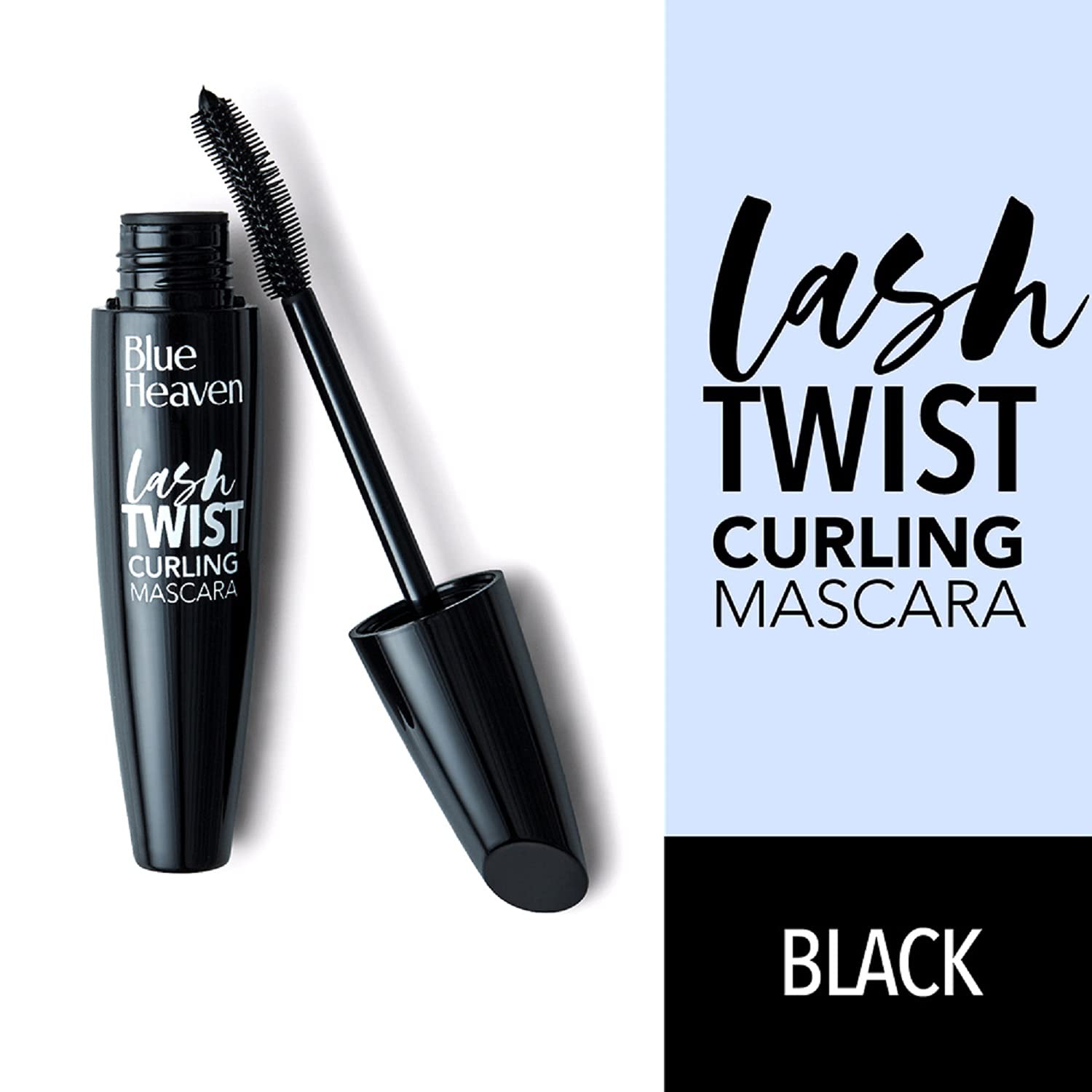 Blue Heaven Lash Twist Volumizing Mascara - Black (12ml) & Intense Matte Lipstick - Chocolate Swirl #307 (4g) | Waterproof Eyelash Enhancer & Long-Lasting Lip Color for Day & Night Makeup Looks