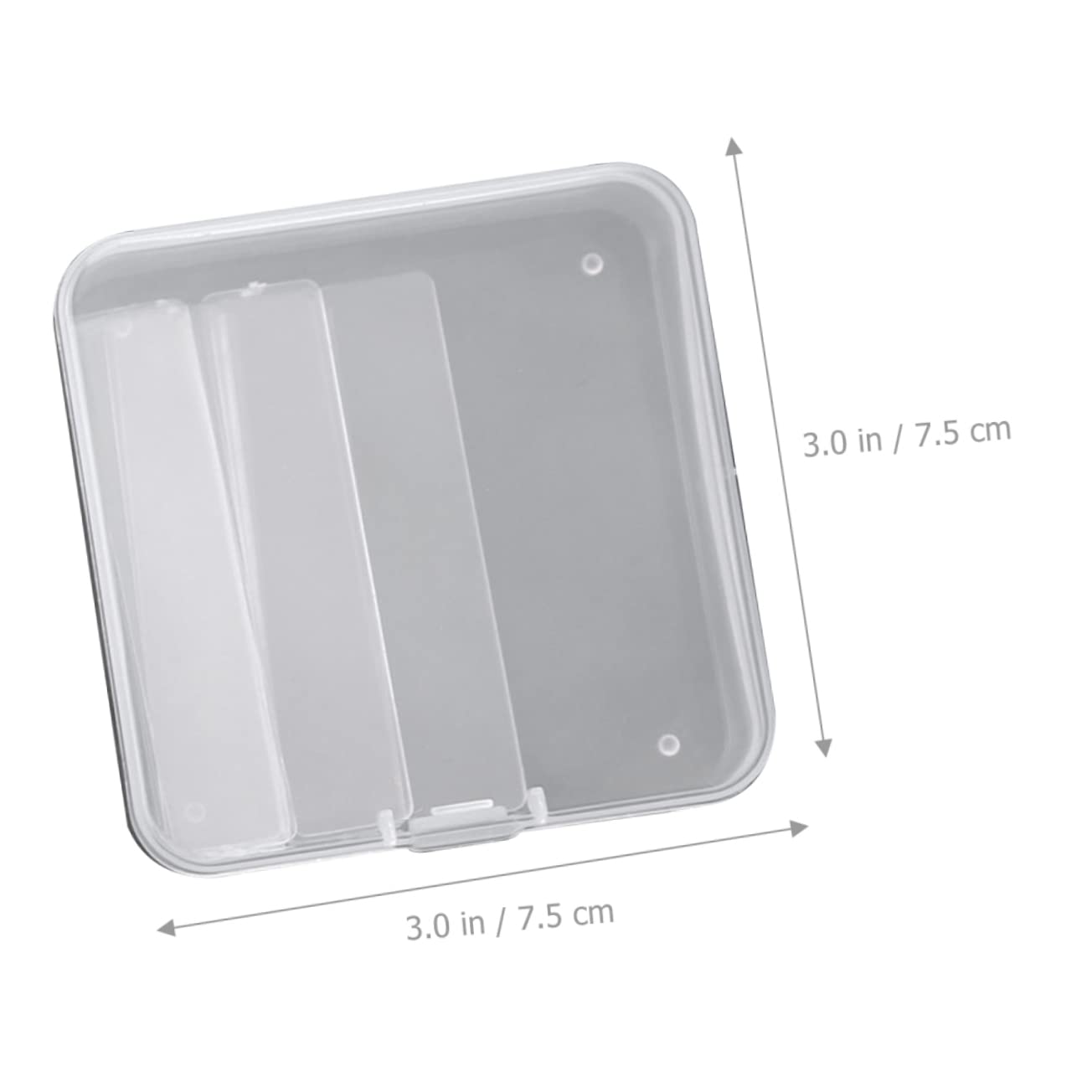 LALAFINA 2 Sets Empty Nail Tips Container - Nail Art Display Stand & Fake Nails Storage Case - Keep Artificial Nails Organized & Accessible - Perfect for Salon, Home Manicure & Nail Art Enthusiasts