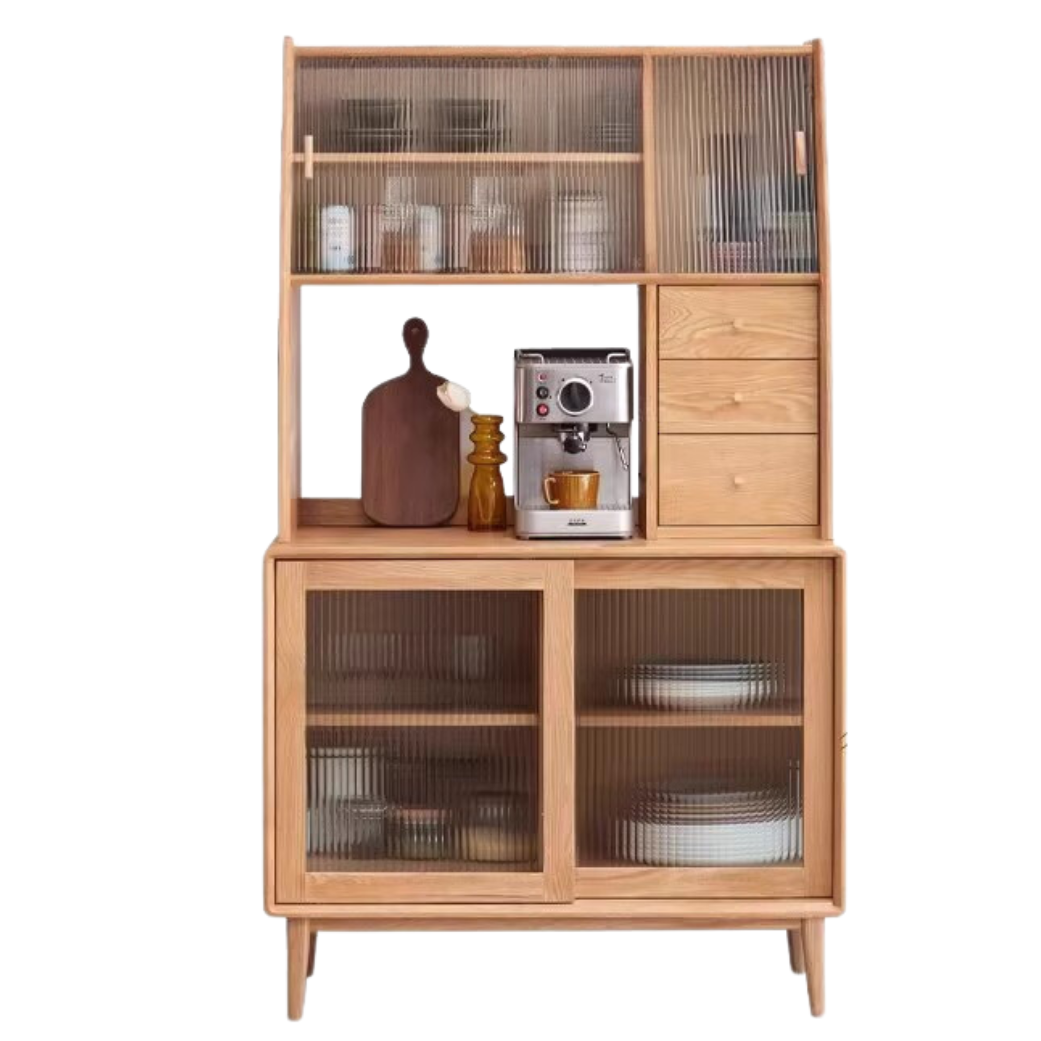 out of stock 43.3x15.7x67.7 inch / 110x40x172сm / Natural wood color / sideboard + upper seat with drawer