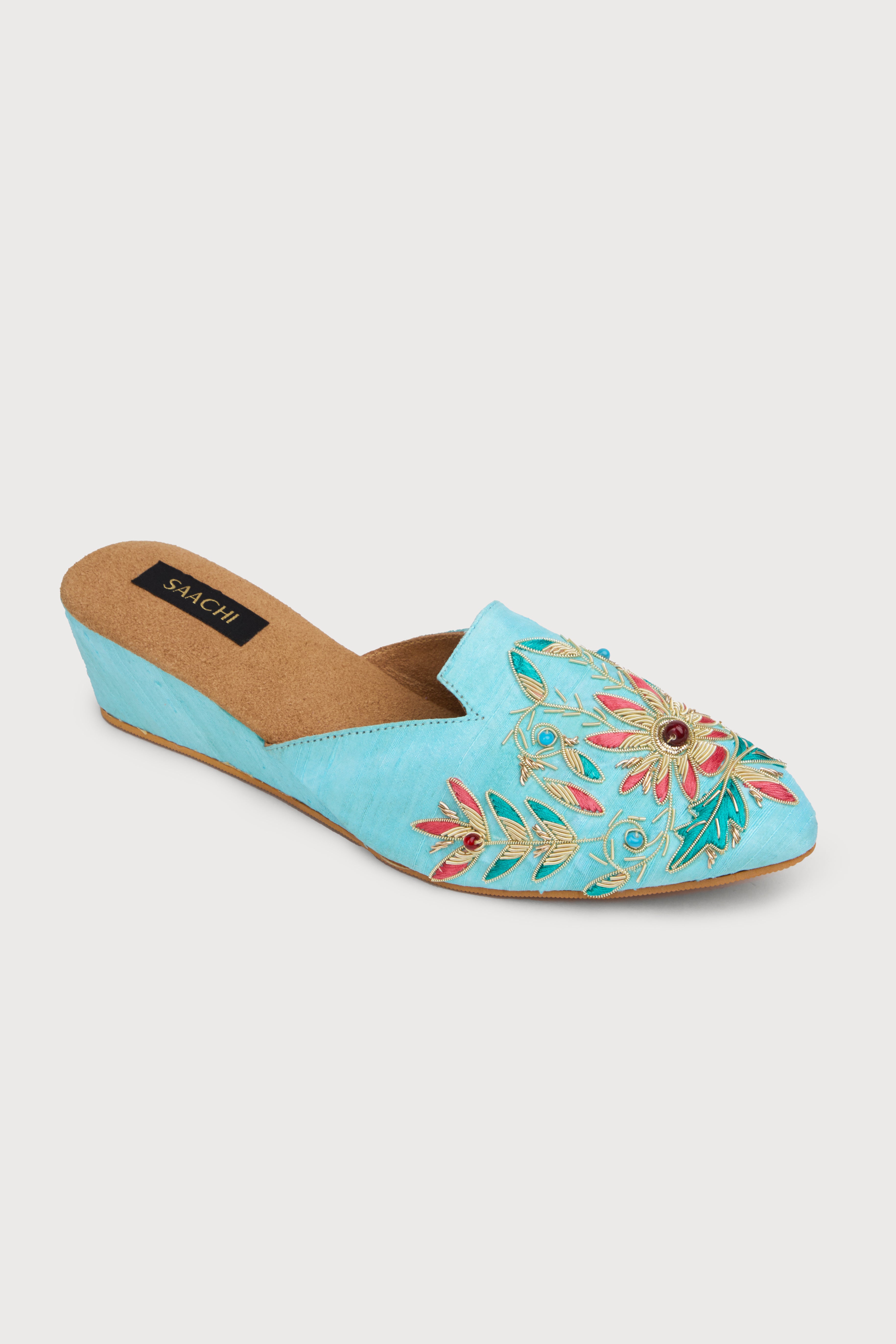 Agara Motif Shoe Mule - Comfortable Slip-On Women's Shoes for Casual Wear & Home Use