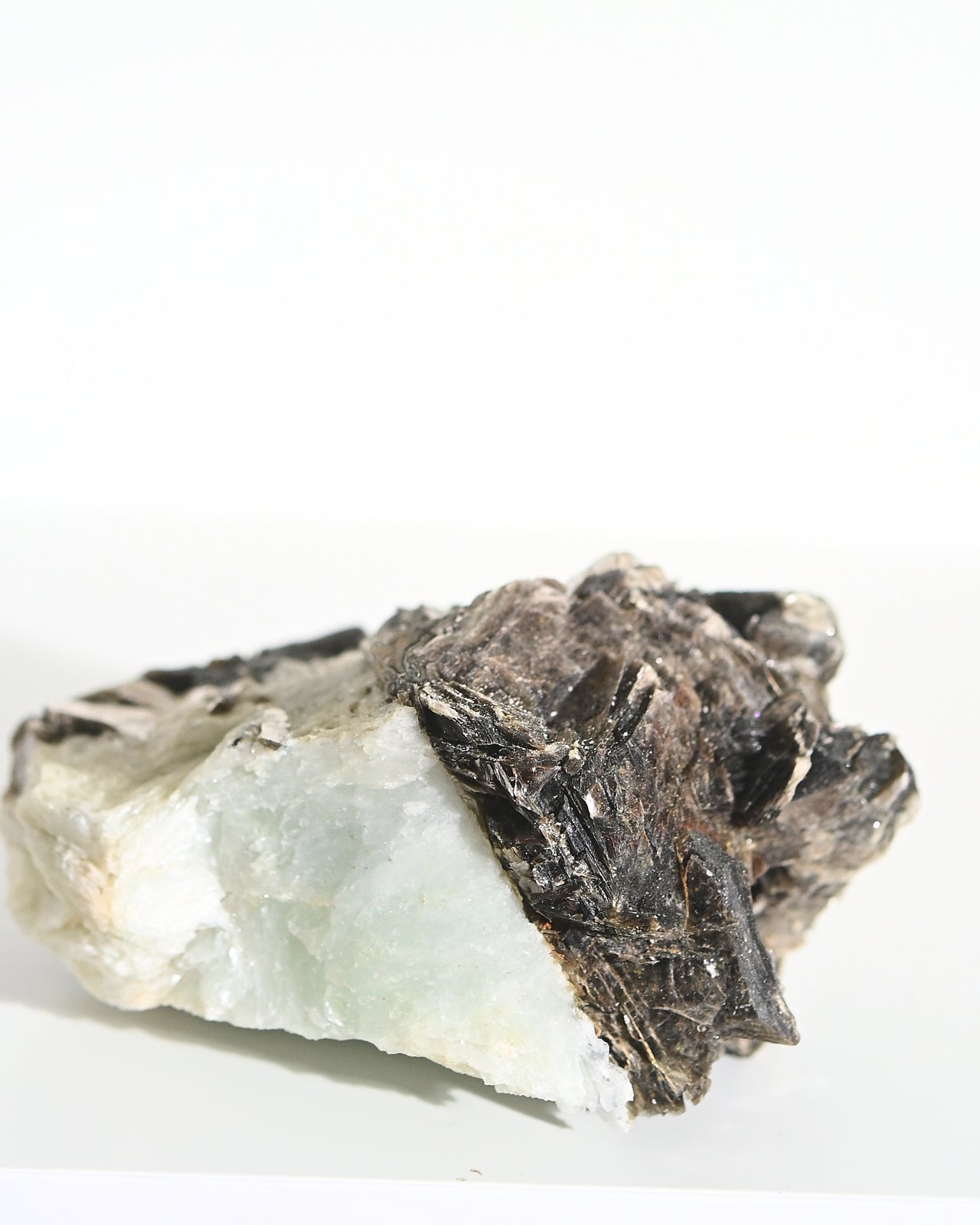 Natural Muscovite & Aquamarine Rough Stone - 4 Inch Specimen for Crystal Healing, Jewelry Making, and Mineral Collection