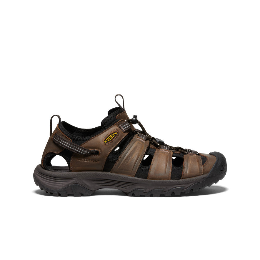 Men's Targhee III Sandal - Waterproof Hiking Sandals for Men | Bison/Mulch Color | Perfect for Outdoor Adventures, Camping & Beach Walking