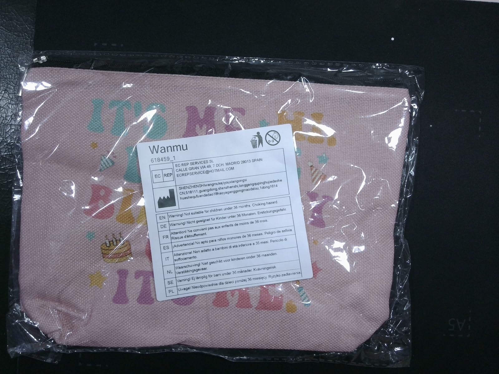 Taylor Swift Makeup Bag - 'It's Me Hi I'm the Birthday Girl' Themed Cosmetic Organizer for Singer Fans | Travel Toiletry Pouch & Birthday Gift for Women | Perfect for Concerts, Travel & Daily Makeup Storage