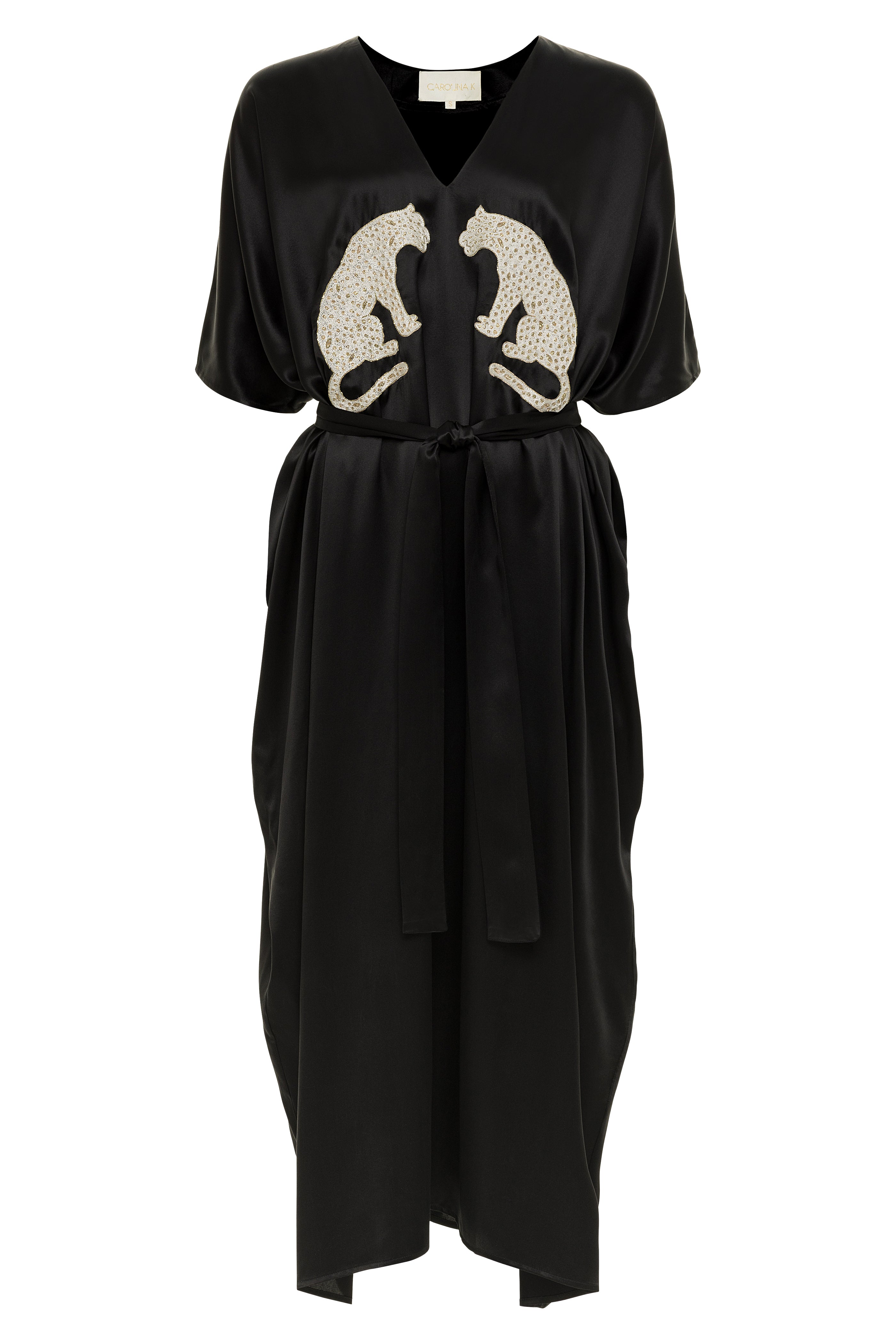 Elegant Silk Kaftan Dress for Women - Luxurious Loose Fit Summer Beach Cover Up - Perfect for Vacation, Poolside, and Boho Chic Outfits