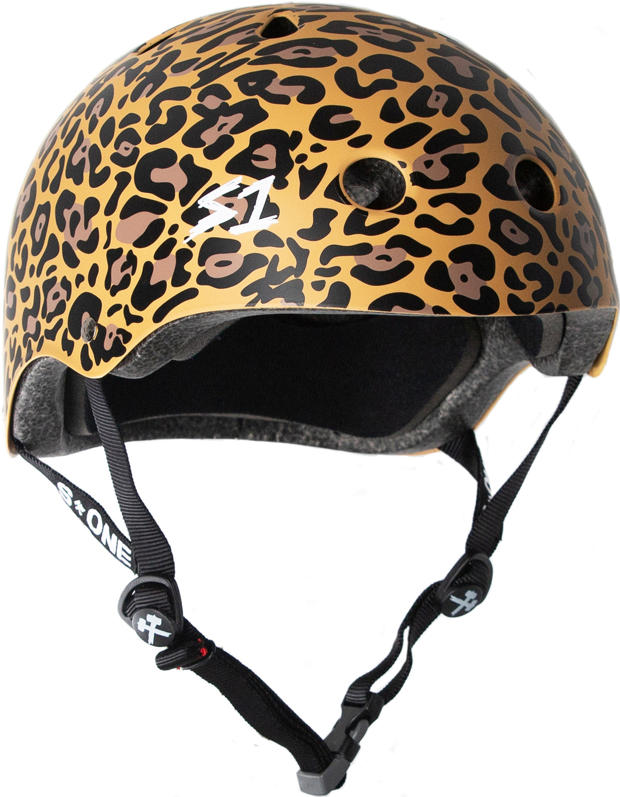 S1 Mega Lifer Helmet - Premium Motorcycle Helmet with Leopard Design for Men & Women - Perfect for Street Biking, Cruising and Urban Commuting