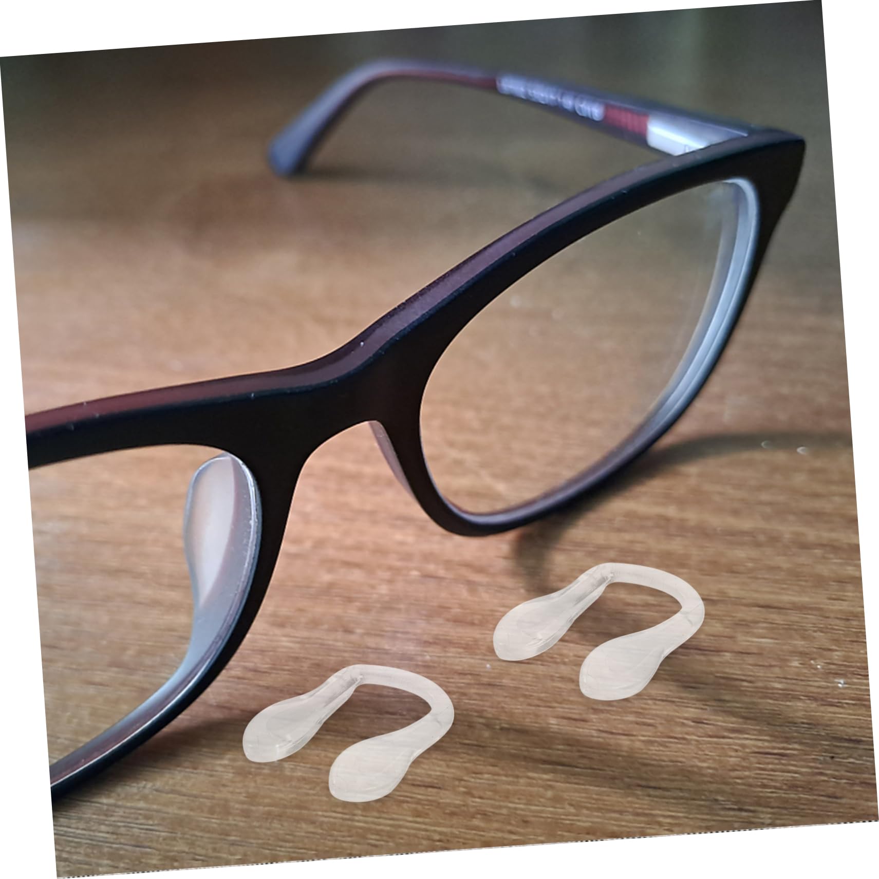 4 Pairs Silicone Nose Pads for Glasses - Soft Comfortable Replacement Nose Cushions for Eyeglasses, Sunglasses - Perfect for Daily Use, Reading, and Outdoor Activities