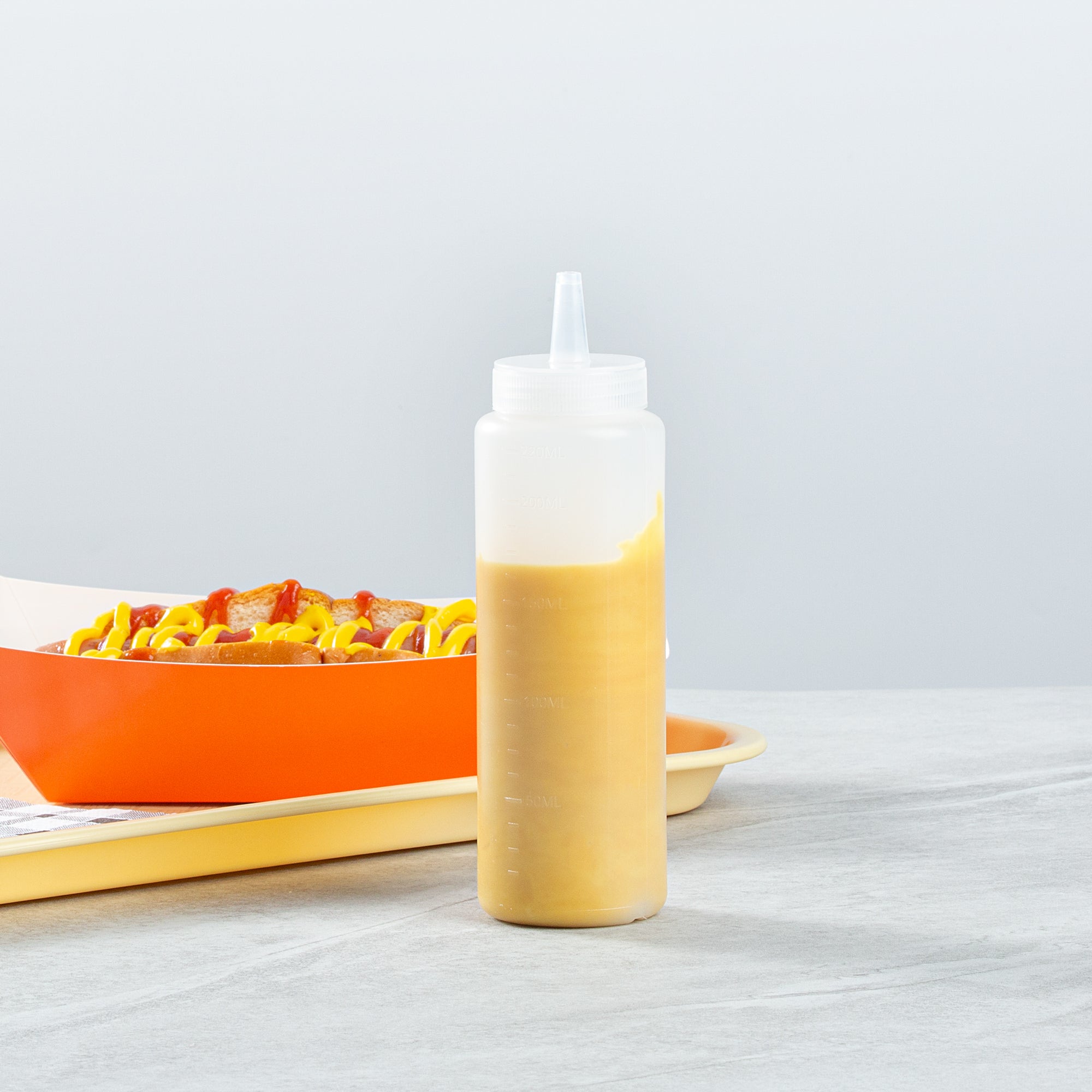 8 oz Clear Plastic Squeeze Bottles with Precision Tip - 2