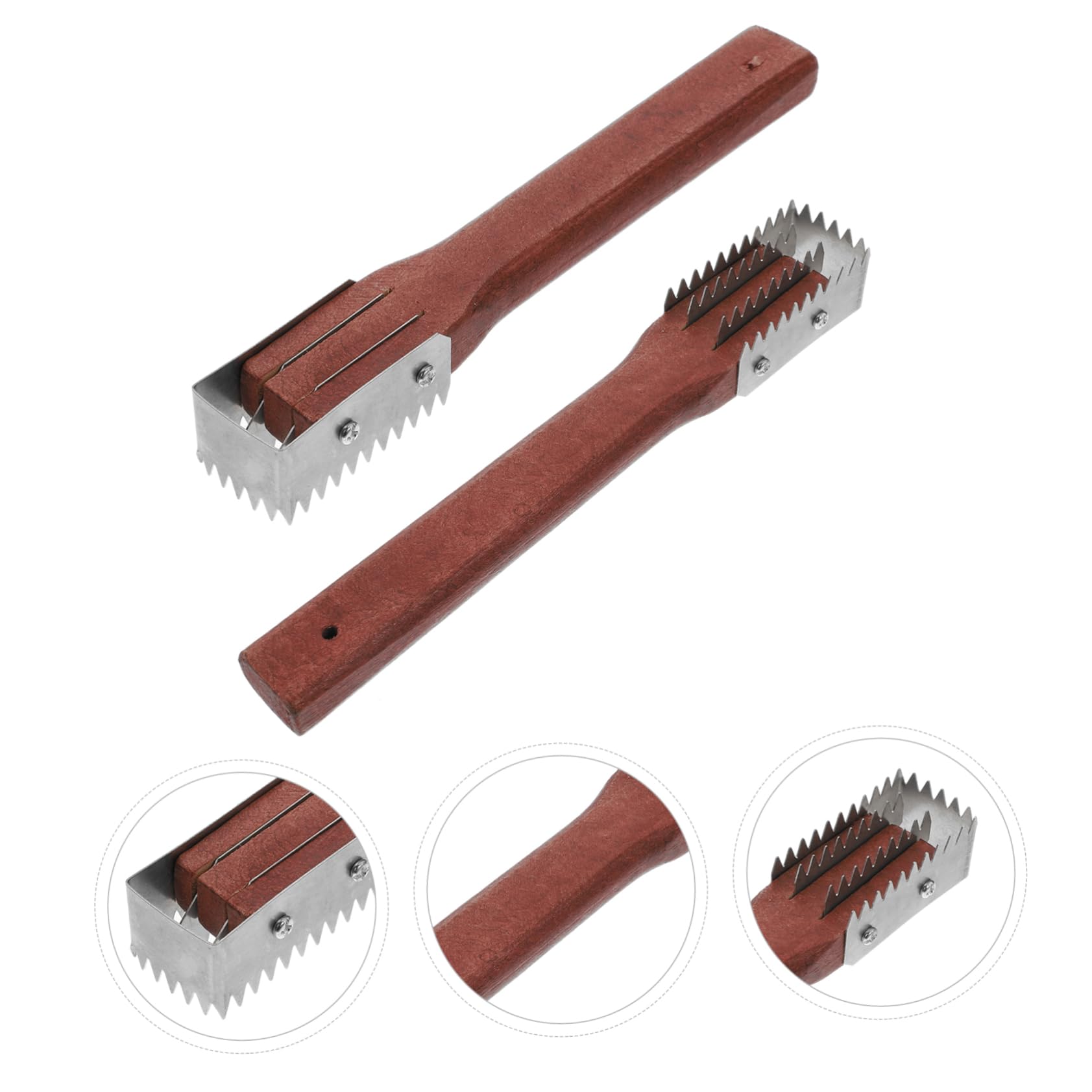 Stainless Steel Fish Scale Scraper 2pcs - Kitchen & Bath Cleaning Tool
