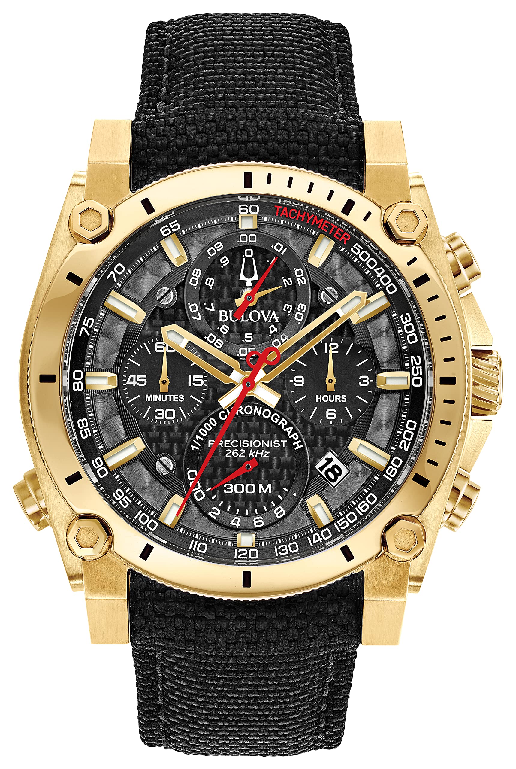 Bulova Men's Chronograph Quartz Watch 97B178 - Genuine Leather Strap, Water Resistant, Date Display - Perfect for Business, Casual Wear & Special Occasions