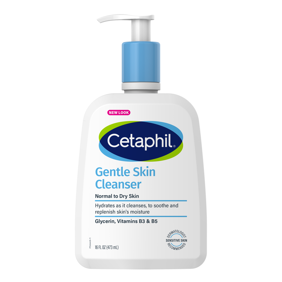 Cetaphil Gentle Skin Cleanser for Face & Body - Fragrance-Free, Dermatologist Recommended Daily Facial Cleanser - Perfect for Sensitive, Dry Skin - Morning & Night Skincare Routine