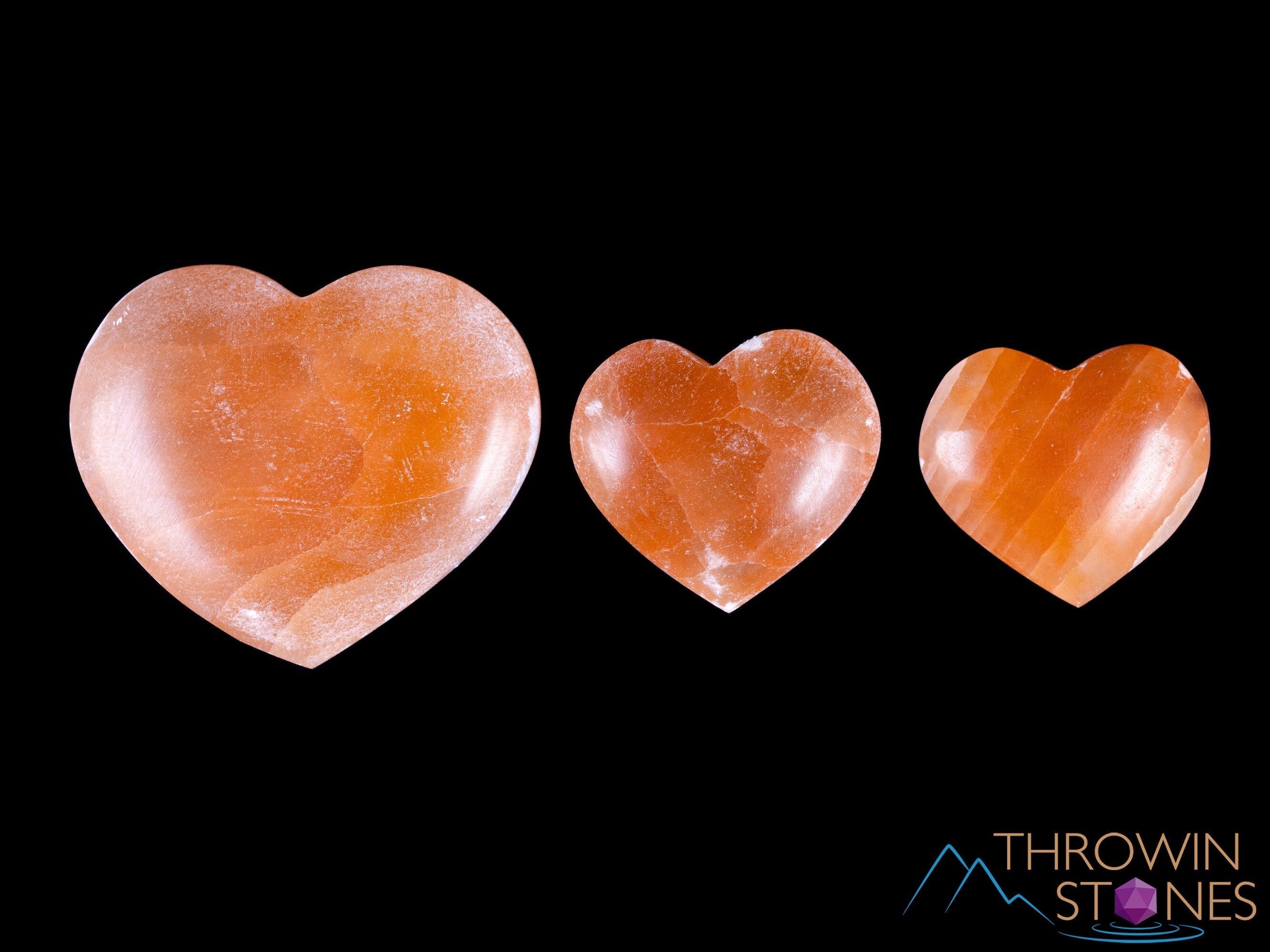 Orange Selenite Crystal Heart - Natural Healing Stone for Self Care, Meditation & Home Decor - Perfect Gift for Mom, Spiritual Healing & Positive Energy - Use in Yoga, Reiki & Feng Shui Spaces