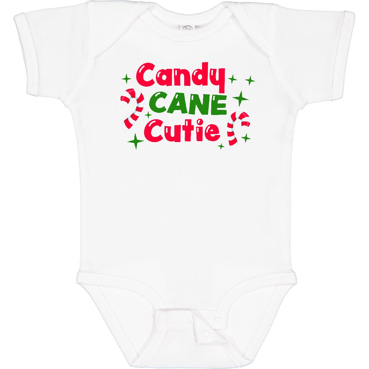 Inktastic Christmas Candy Cane Cutie Baby Bodysuit - Adorable Holiday Outfit for Infants & Toddlers - Perfect for Christmas Photos, Family Gatherings & Festive Celebrations