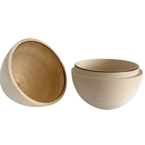 Unpainted Wooden Hollow Easter Eggs for DIY Crafting - Easter Basket Stuffers & Home Decor - Perfect for Easter Decorations, DIY Painting Projects, and Holiday Gift Fillers