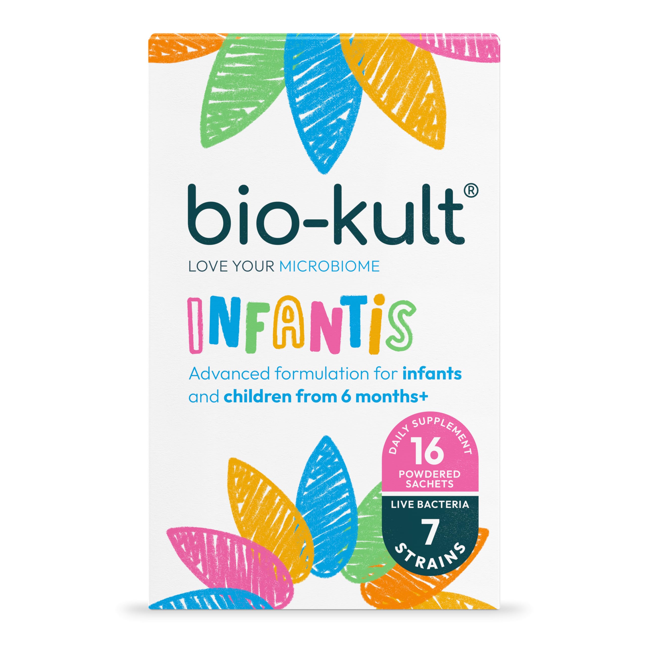 Bio Kult Infantis Probiotic for Babies & Kids - 16 Sachets | Supports Digestive Health & Immune System | Ideal for Travel & Daily Use