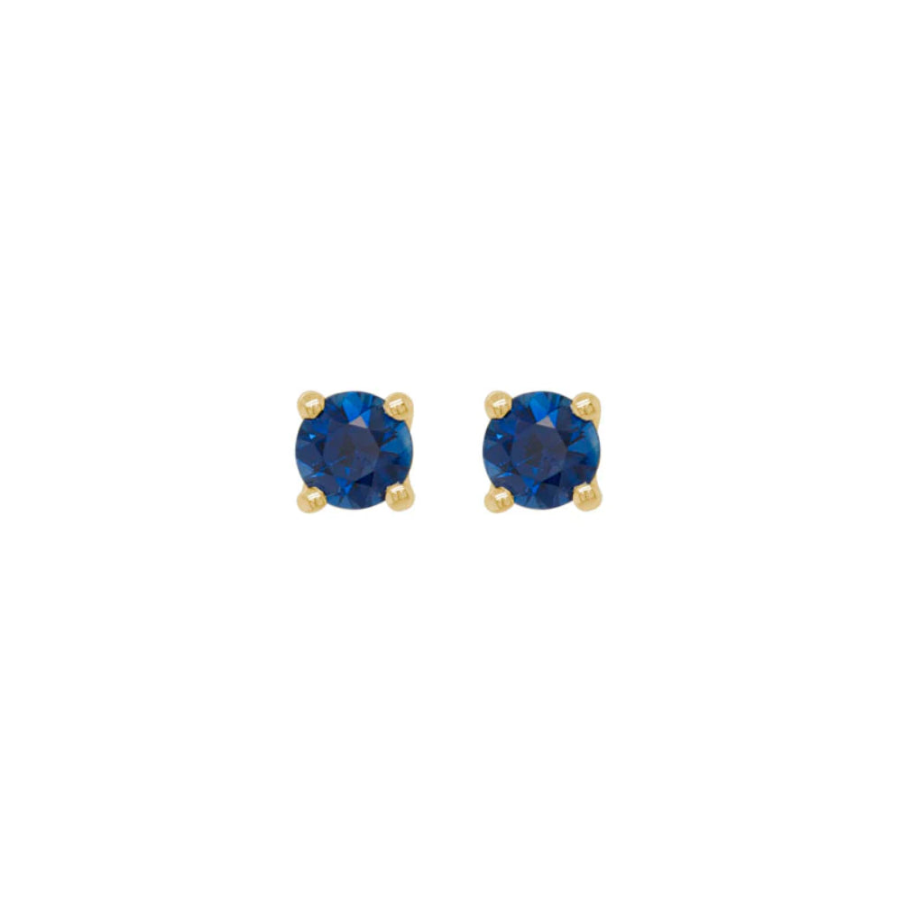 14K Gold Gemstone Stud Earrings for Women - Dainty & Elegant Jewelry Gift for Birthday, Anniversary, Valentine's Day - Perfect for Everyday Wear & Special Occasions