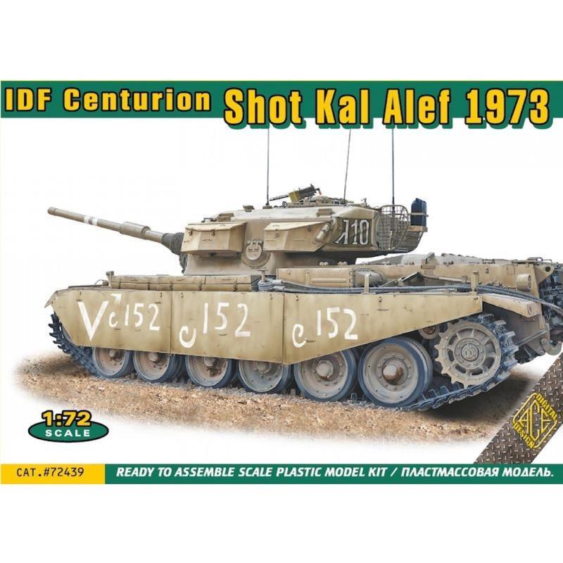 1/72 Scale Ace Models 72439 Centurion Shot Kal IDF Tank - 1973 Israeli Military Model Kit for Collectors & Hobbyists | Perfect for Dioramas, Wargaming & Historical Displays