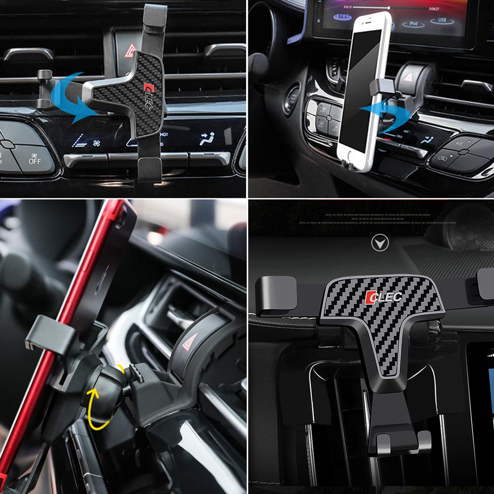 2018-2019 Volvo XC60 Car Phone Holder - Adjustable Air Vent Mount for Smartphones 3.5-6.0 Inches - Secure & Hands-Free Driving - Perfect for GPS Navigation & Music Control