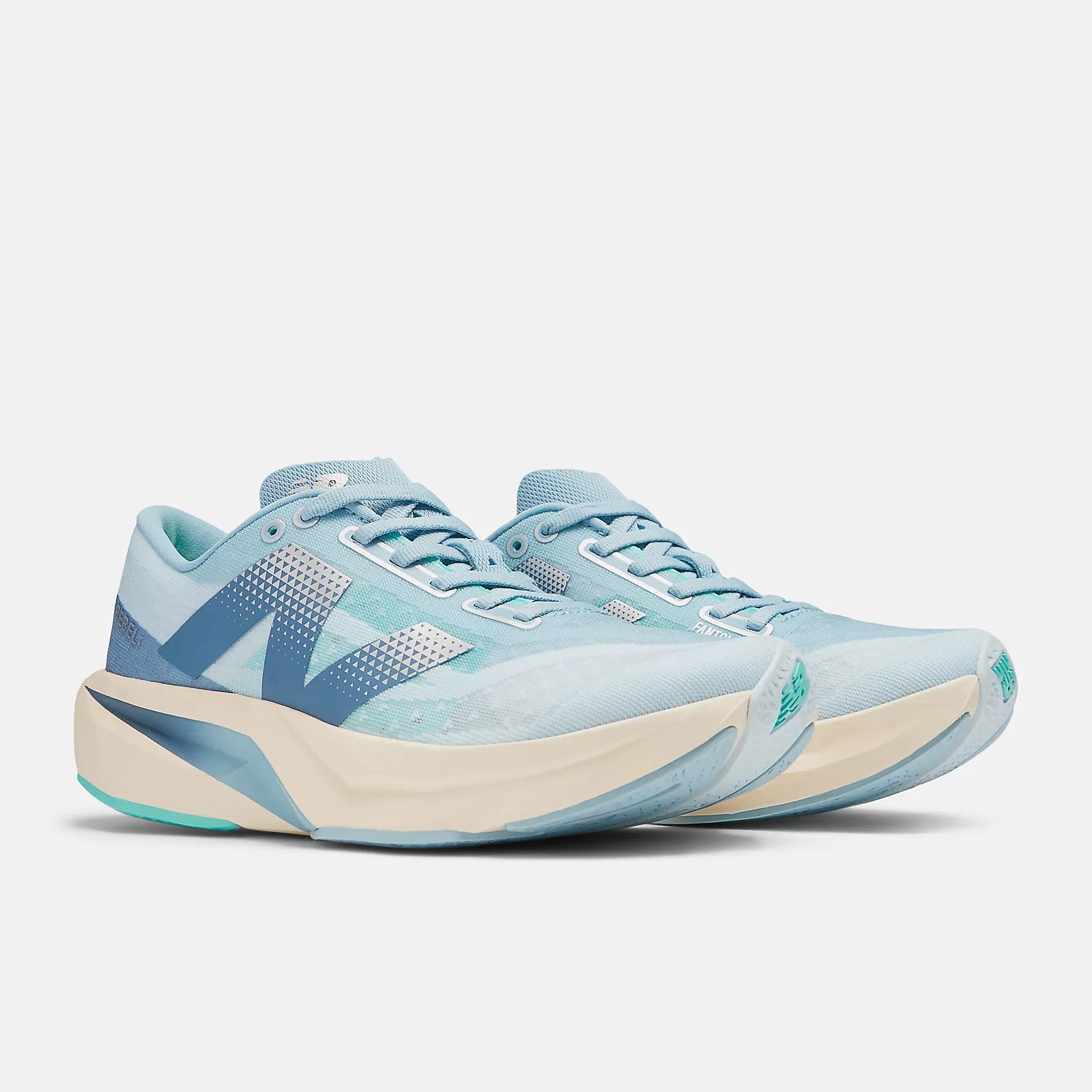 Women's New Balance FuelCell Rebel v4 Running Shoes - Quarry Blue/Chrome Blue/Heron Blue | Lightweight Cushioned Sneakers for Women | Perfect for Road Running, Training & Gym Workouts