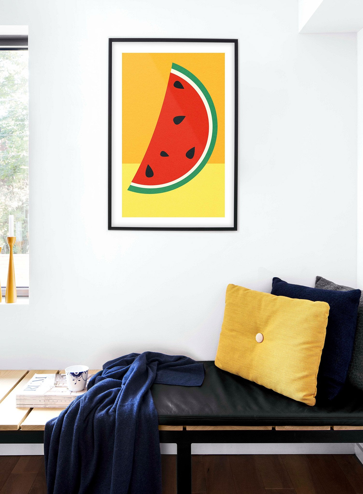Juicy Melon Slice Art Print - Vibrant Watermelon Wall Decor for Kitchen, Dining Room & Summer Party Decorations