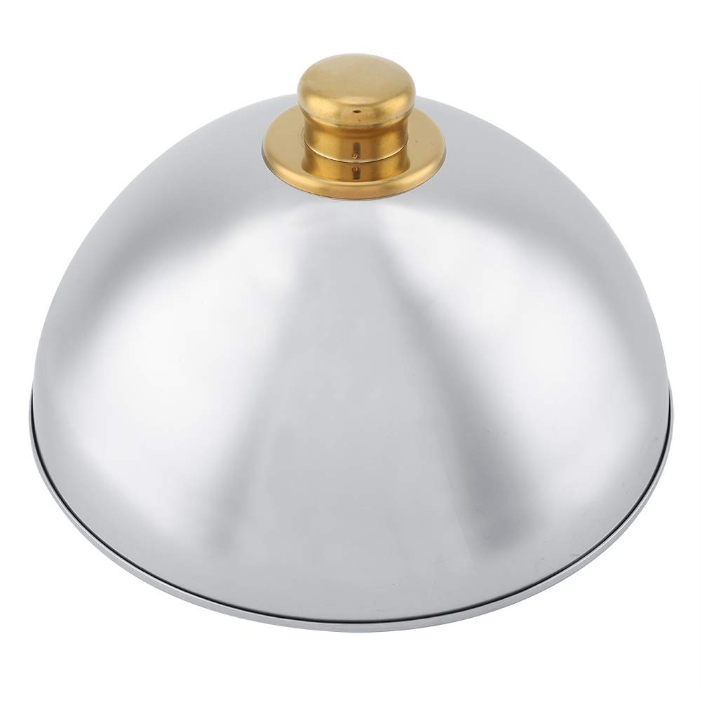 Haofy 12.5inch/10inch Stainless Steel Food Cover - Restaurant Serving Dish Lid to Keep Food Warm - Dome Platter Cover for Parties, Dinner, Picnics - Durable & Reusable Kitchen Accessory for Catering & Home Use (10inch)