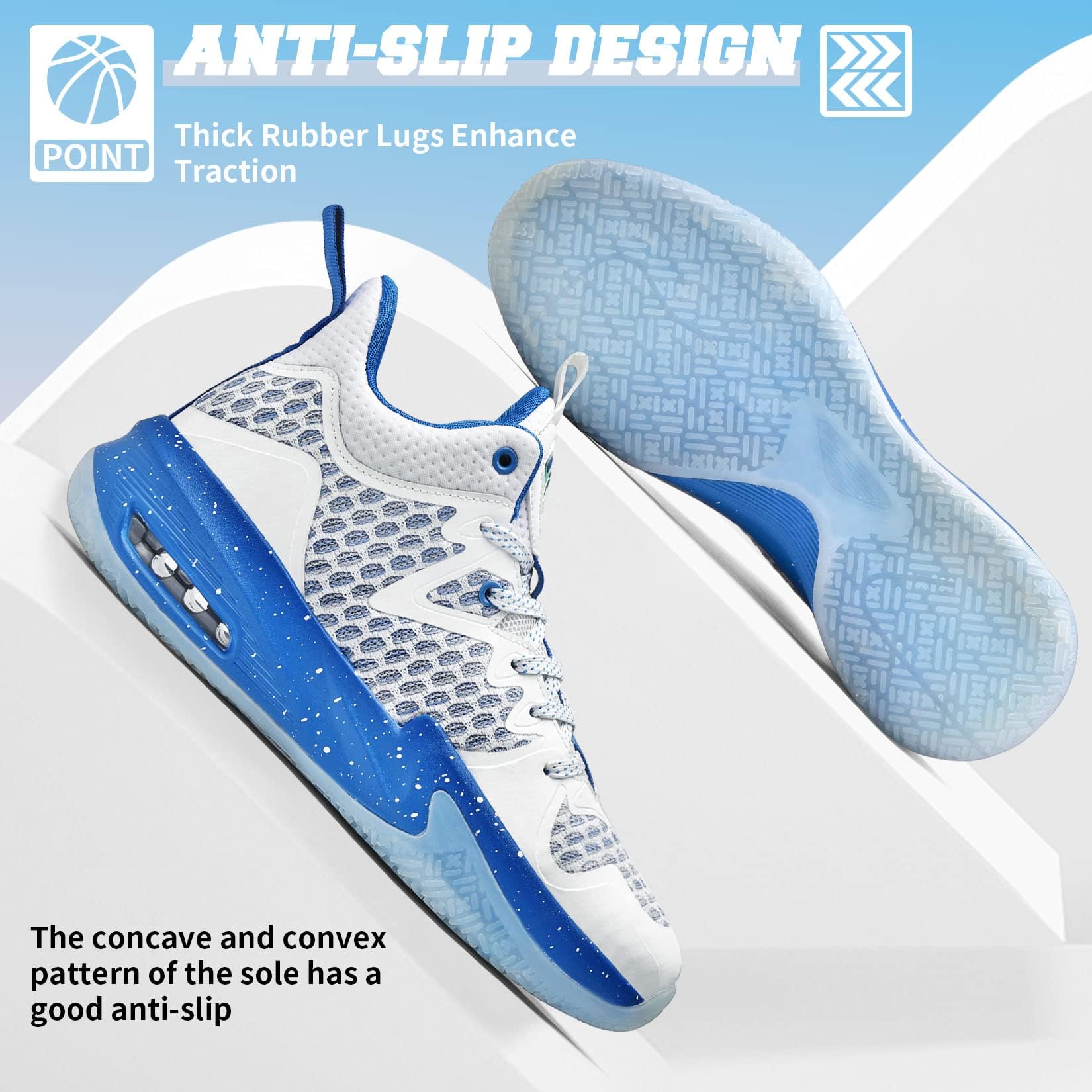 WETIKE Kids Running Shoes - Non-Slip Basketball & Tennis Sneakers for Boys and Girls | Perfect for School, Sports & Outdoor Play