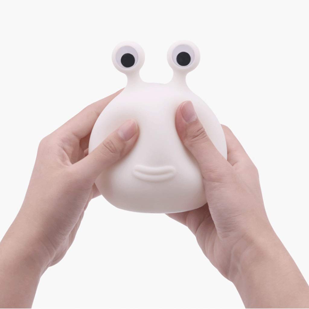 Soft Glow Kids Night Light - Safe Silicone LED Bedside Lamp with Touch Switch, Eye Protection Sleep Light for Nursery & Bedroom, Plug-in Nightlight (White) - Perfect for Bedtime Stories, Midnight Feedings & Peaceful Sleep