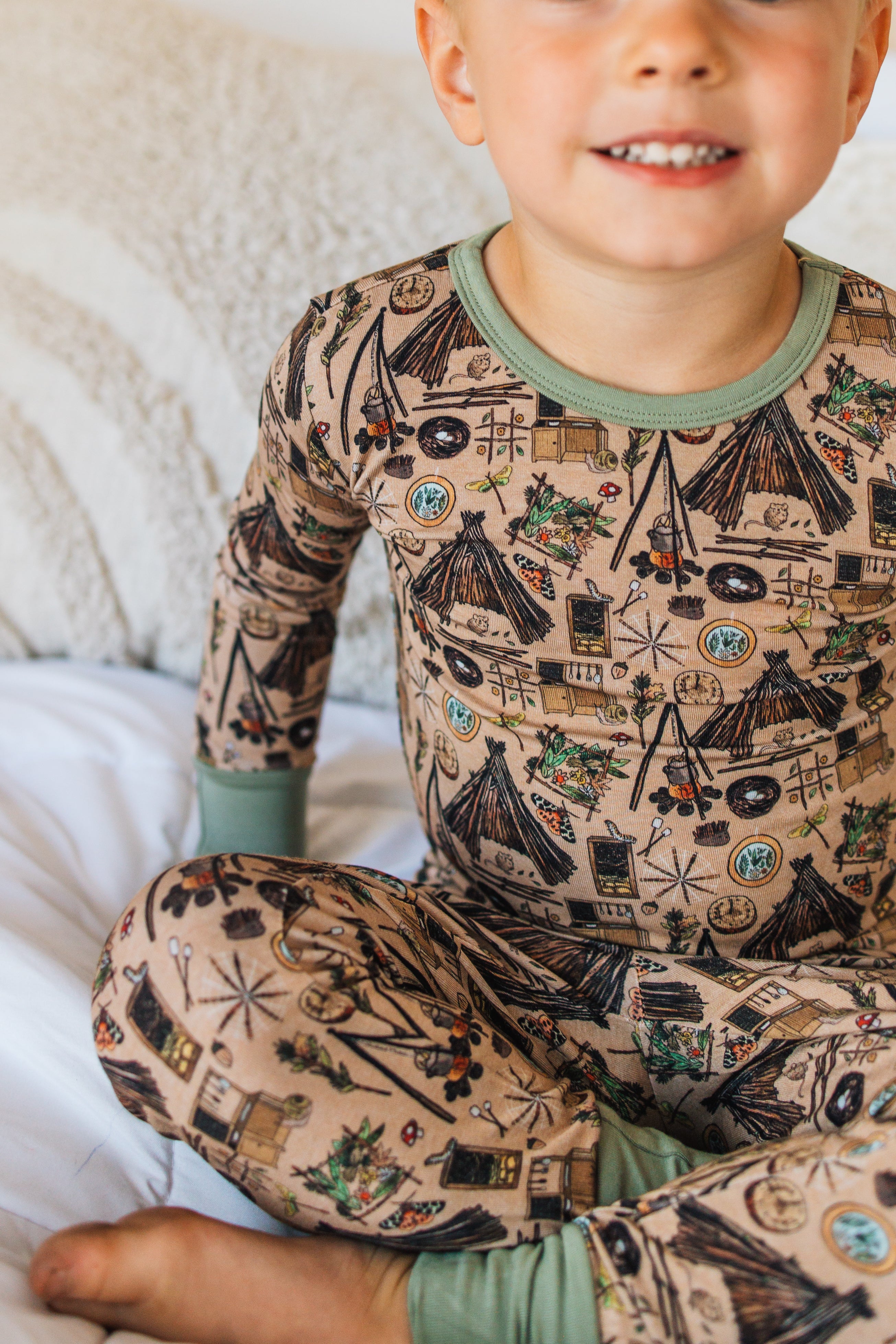 Forest School Two Piece Pajama Set - Soft Cotton Sleepwear for Kids & Toddlers - Perfect for Bedtime, Lounging, and Sleepovers