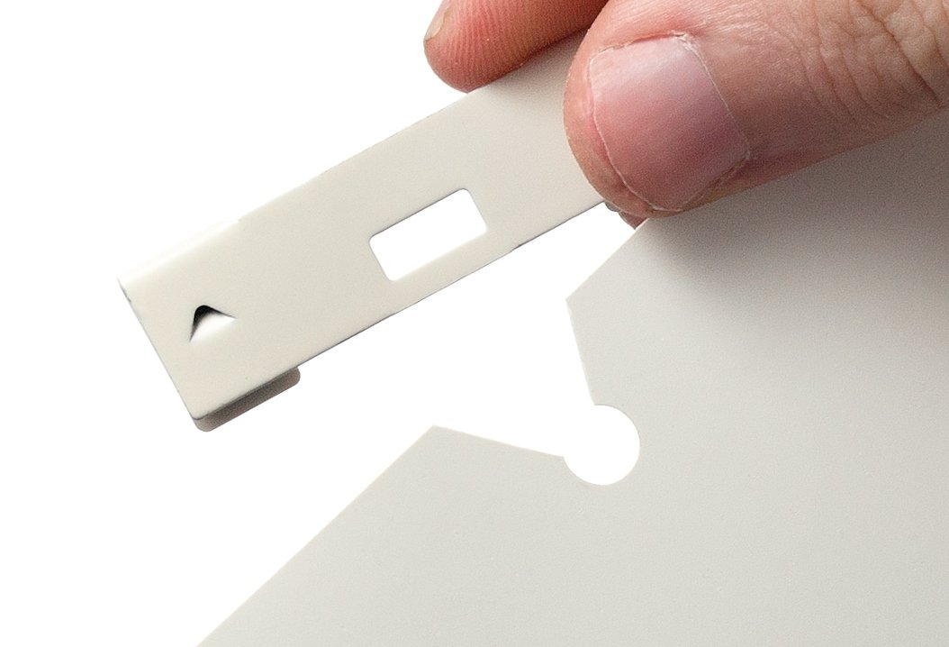 25 Pack Vertical Blind Vane Saver Clips - Zinc Curved Repair Clips for Broken Blinds - Fixes and Reinforces Window Blinds for Home and Office