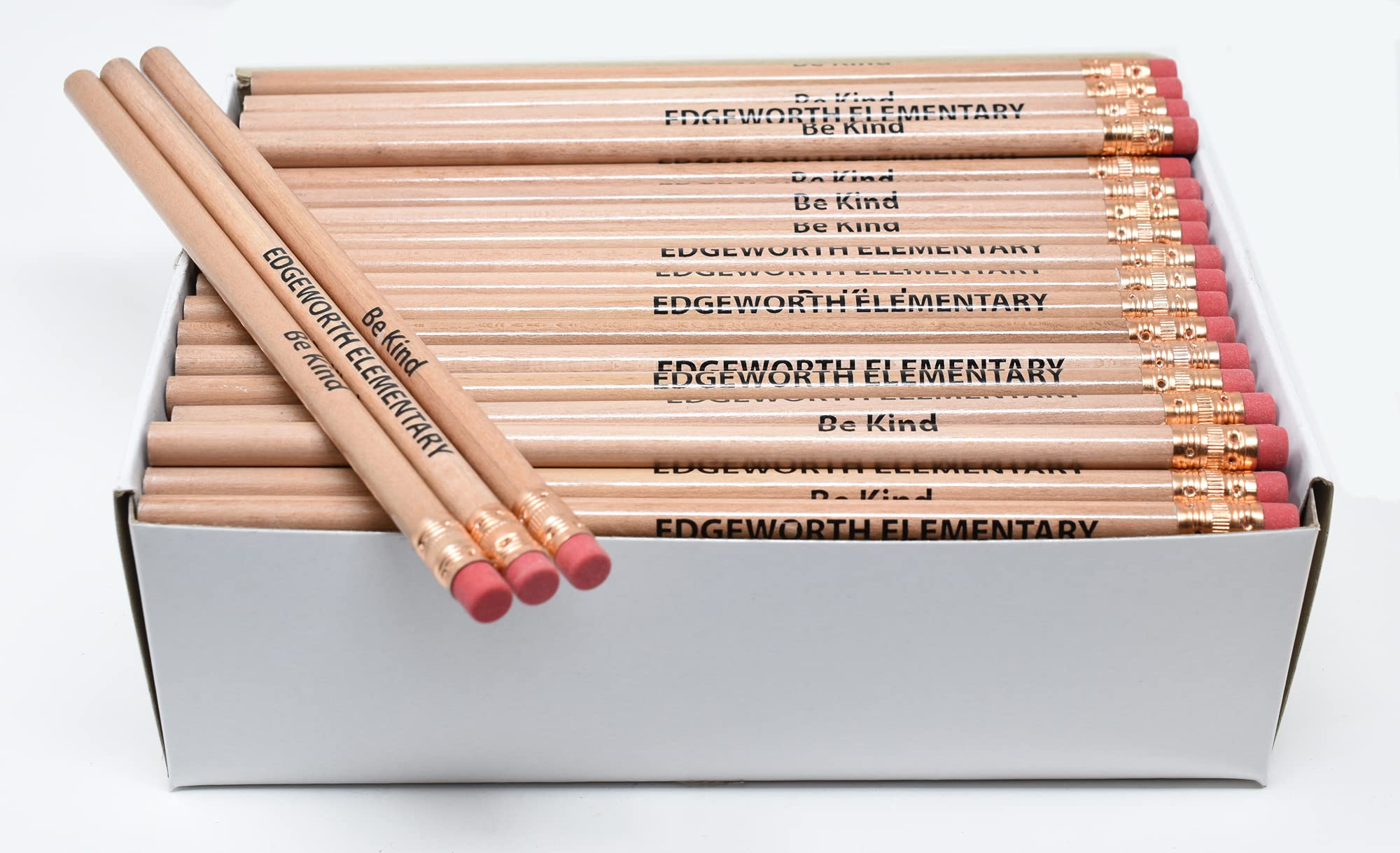 Personalized Round Pencils with Custom Imprint - 144 Count Box, 19 Vibrant Colors | Perfect for Promotional Giveaways, School Supplies & Office Stationery