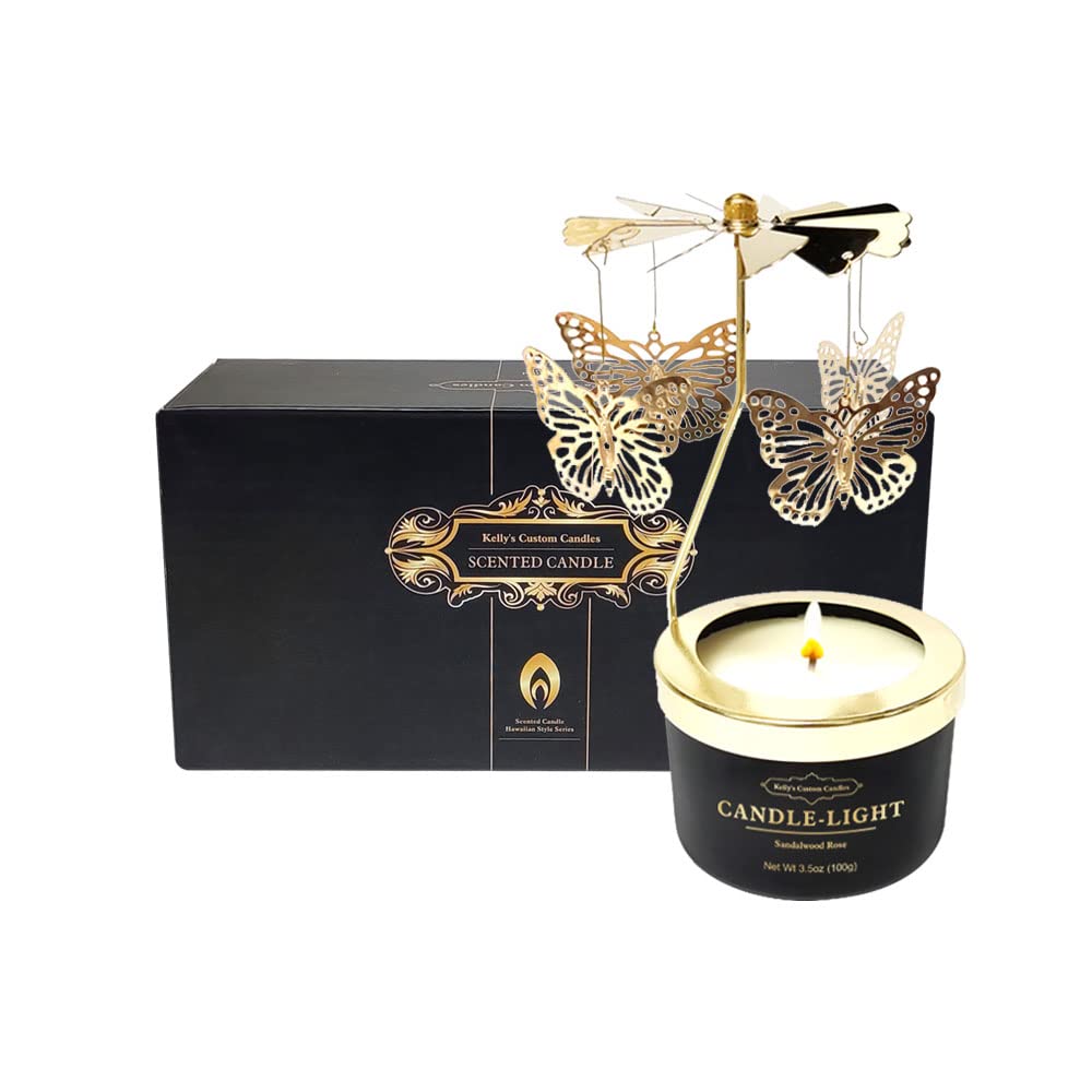 Kelly's Custom Candles - Rotatable Butterfly Aromatherapy Candle | Unique Birthday Gift for Women, Mom, Girlfriend, Sister, Wife & Mother-in-Law | Easter Gift Idea | Perfect for Home Decor, Relaxation & Special Occasions