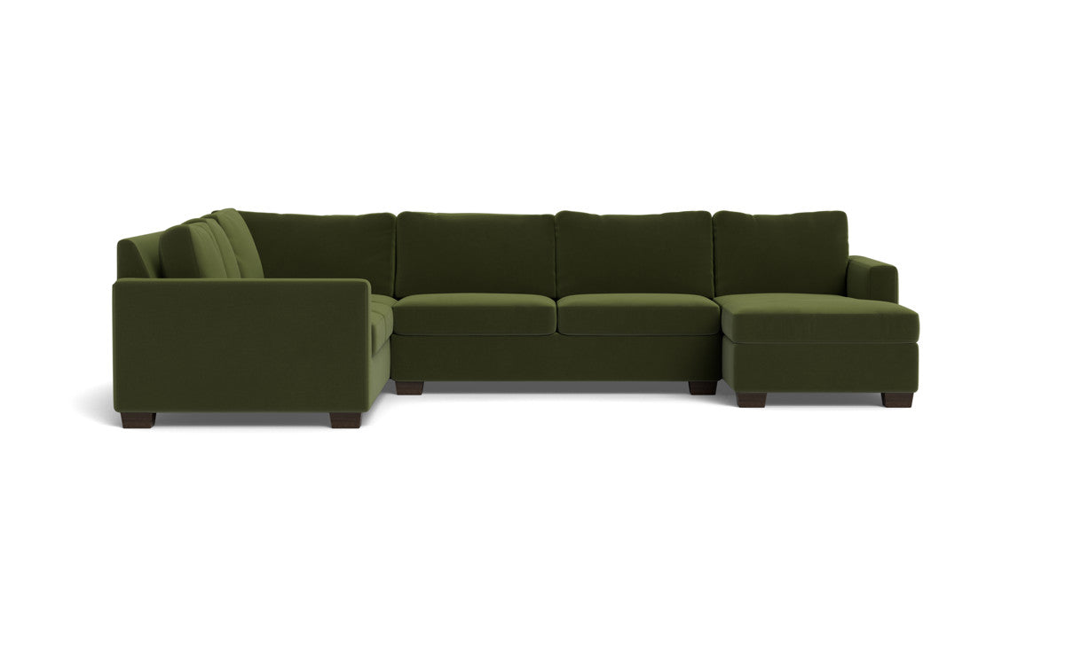 Track 141 Corner Sectional Sofa with Full Sleeper & Right Chaise - Modern L-Shaped Couch for Small Spaces, Living Room, Apartment & Home Theater Comfort