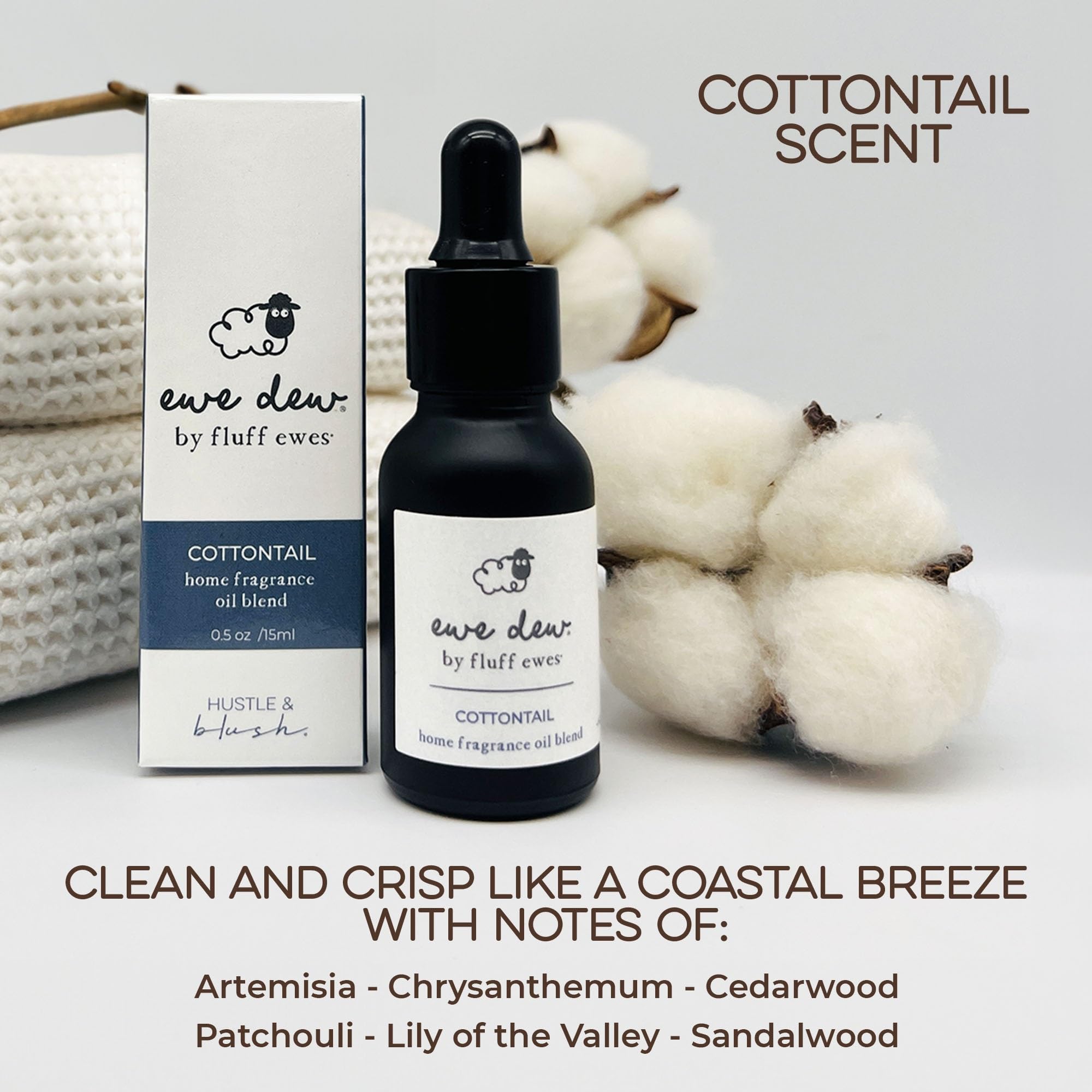 15ml Cottontail Laundry Essential Oil Blend - Natural Fragrance Oil for Dryer Balls, Wool Balls, Diffusers & Candle Making | Fresh Scent for Soft, Aromatic Laundry (Home & Spa Use)