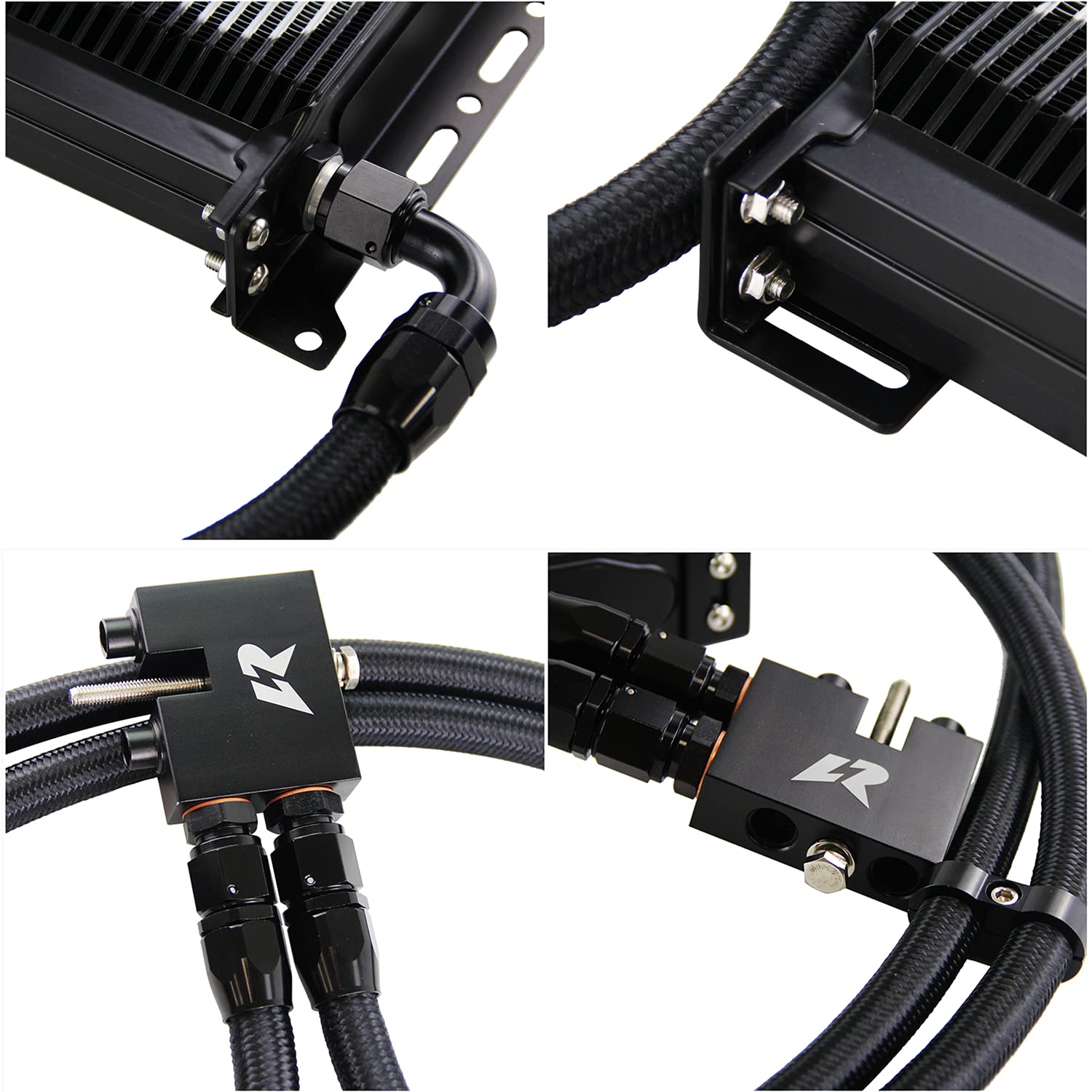Compatible with N54 135 E82 335 E90 E92 Twin Turbo Engine - New High Performance Oil Cooler Kit for BMW - Perfect for Racing & High-Temperature Driving Conditions