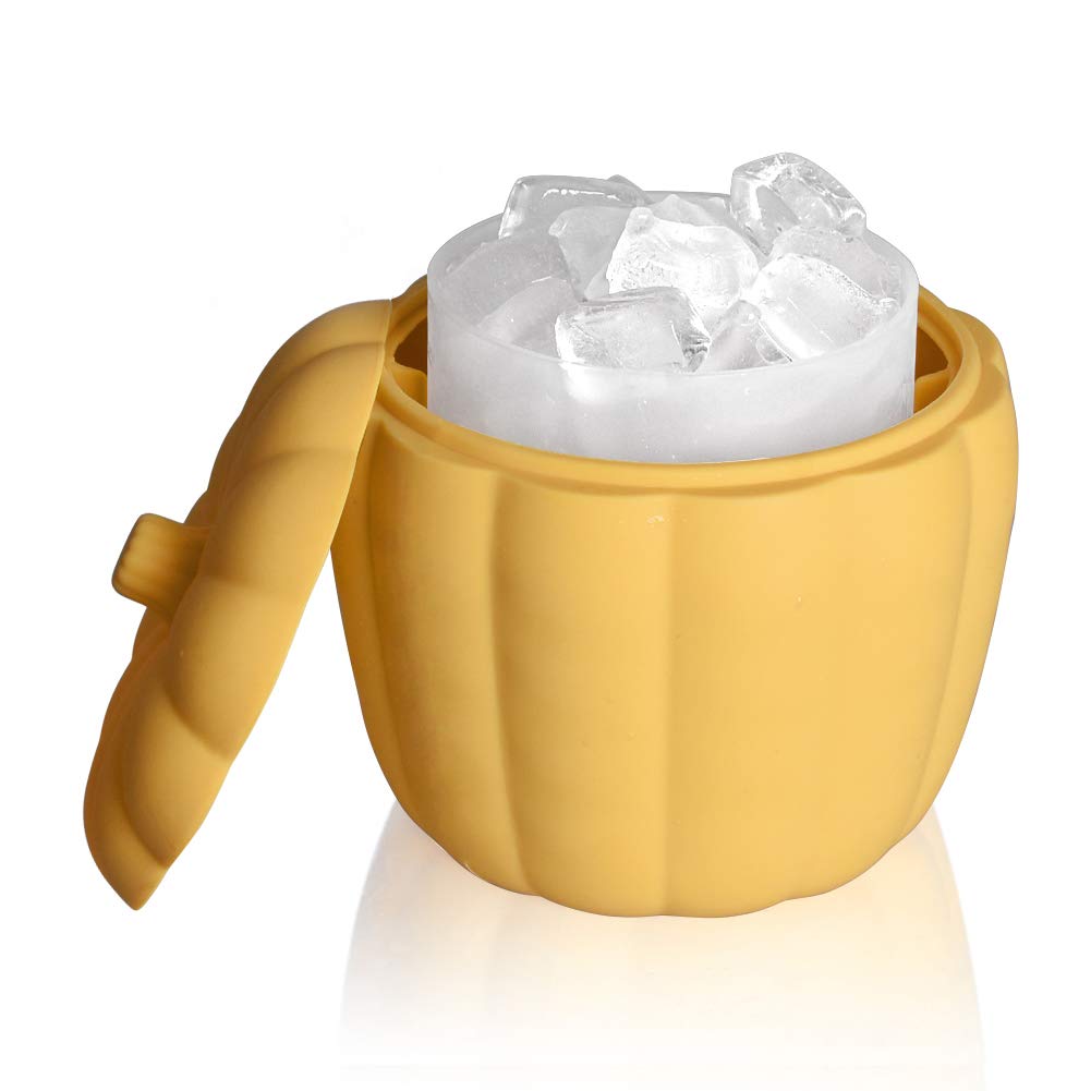 DINOKA 60-Cube Silicone Ice Maker Bucket with Lid - New & Improved Ice Cube Tray for Cocktails, Beverages & Liqueur Cooling | Dishwasher Safe, Indoor/Outdoor Use | Perfect for Parties, BBQs & Home Bars