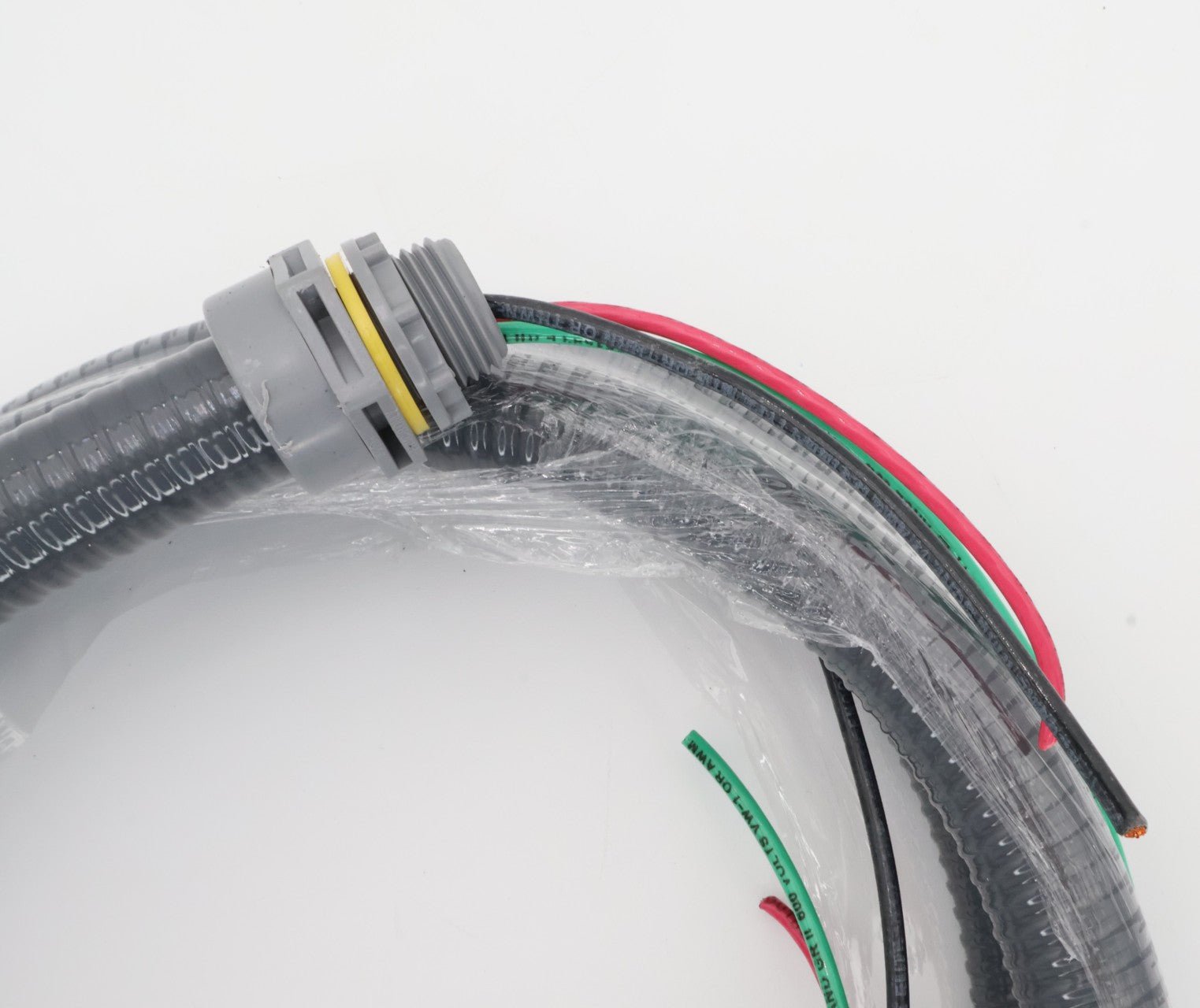 DiversiTech WHIP KIT 1/2in x 6ft #12 THHN Wire with Non-Metallic Connectors (6-12-6NMP) - Perfect for HVAC Electrical Installations and Appliance Wiring