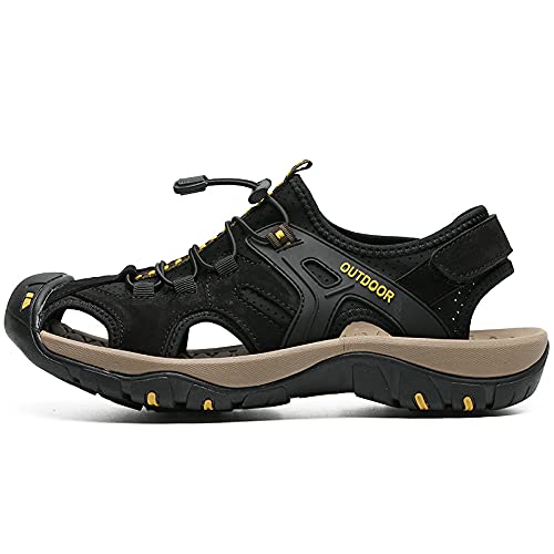 **Men's Comfortable Arch Support Sports Sandals - Breathable Outdoor Hiking Sandals for Beach, Walking & Summer Activities**    **使用场景:** Perfect for beach outings, hiking, casual walks, travel, and summer adventures.