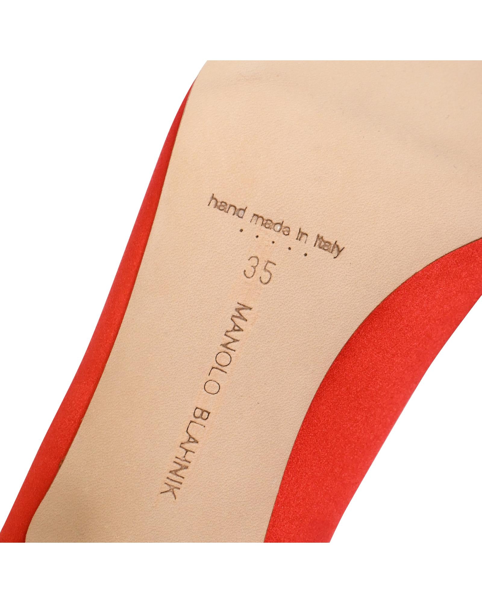 Red Satin BB Pump with Crystal Buckle - Elegant High Heels for Women, Perfect for Parties, Weddings & Special Occasions