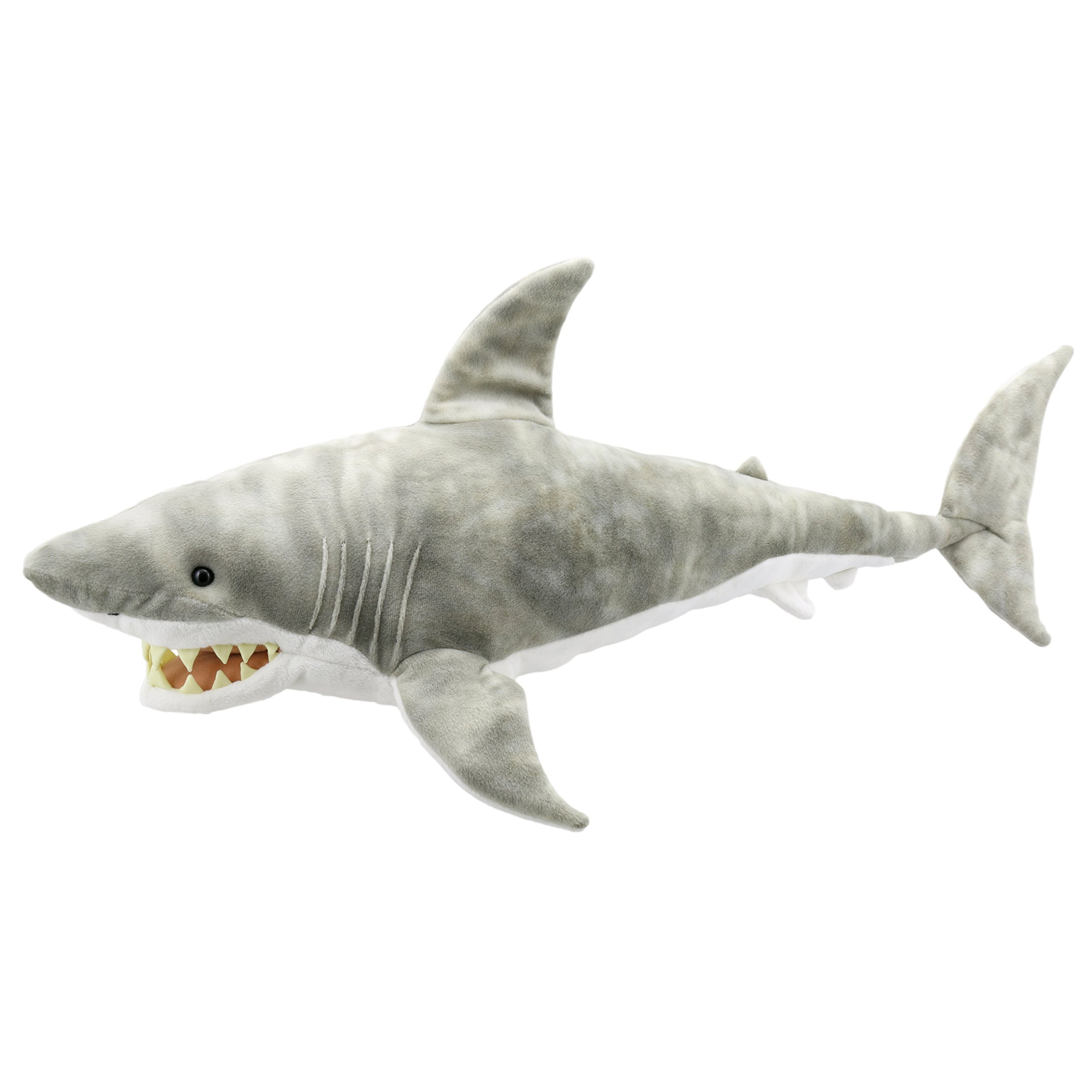 The Puppet Company Large Shark Hand Puppet - Realistic Ocean Animal Puppet for Kids, Storytelling & Educational Play - Perfect for Classroom, Birthday Parties & Imaginative Play