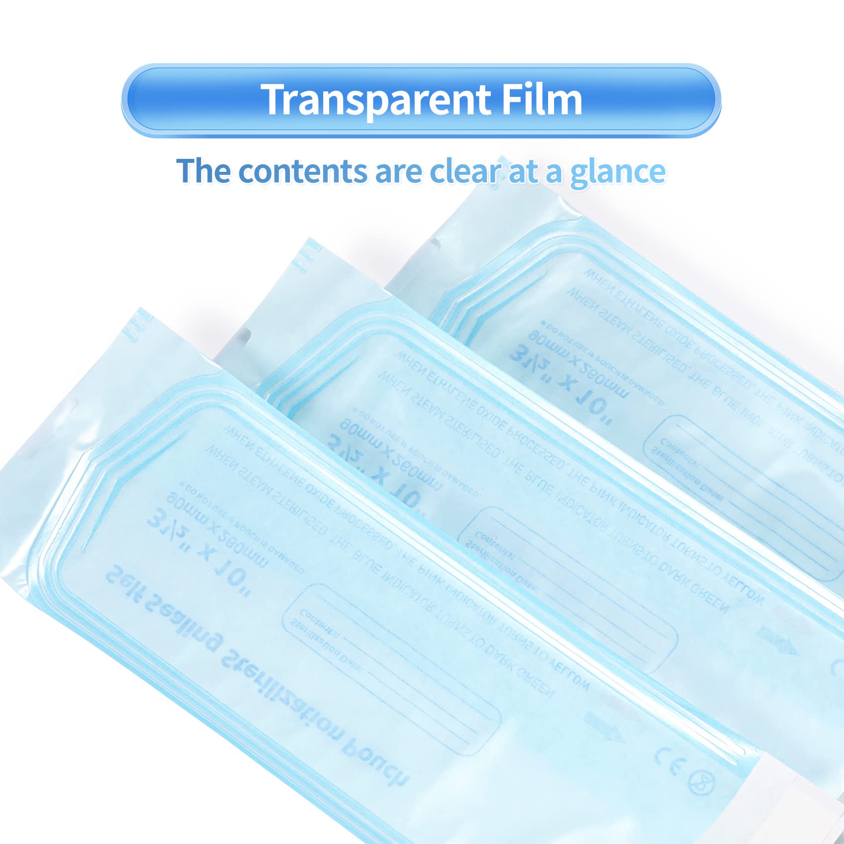 Annhua Self Seal Sterilization Pouch 200 PCS - 3.5