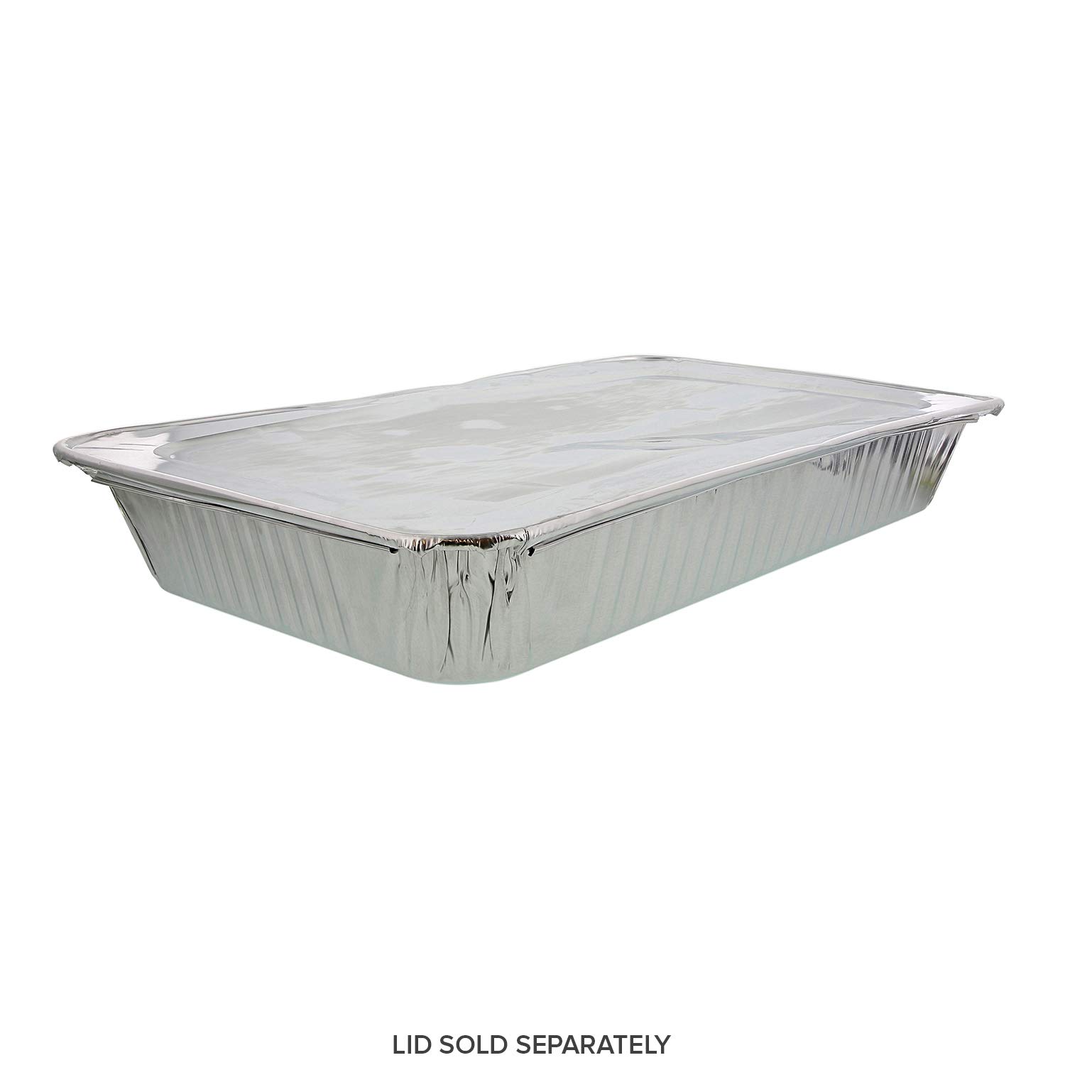 Royal Disposable Full Size Deep Aluminum Pans - 50 Pack for Catering, Baking & Food Storage | Heavy Duty Foil Trays for Parties, Restaurants & Meal Prep