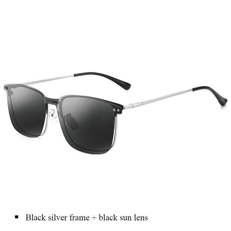 Black silver frame