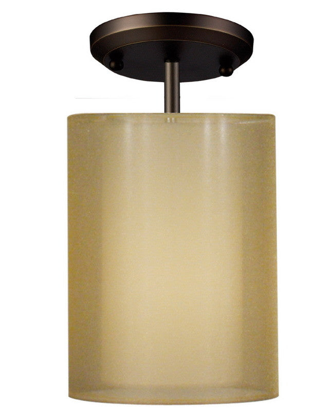 Z Lite Lighting 144 6G SF One Light Semi Flush Ceiling Mount in Antique Brass Finish - Elegant Vintage Ceiling Light for Dining Room, Bedroom, or Hallway