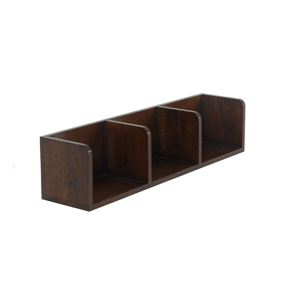 LXING 3-Tier Wooden Wall Shelf - Modern Wall Mounted Storage Rack for Books, DVDs, CDs & Media | Space-Saving Home Organizer for Living Room, Bedroom, Office | Sturdy Floating Shelf with 3 Cubes Display Unit