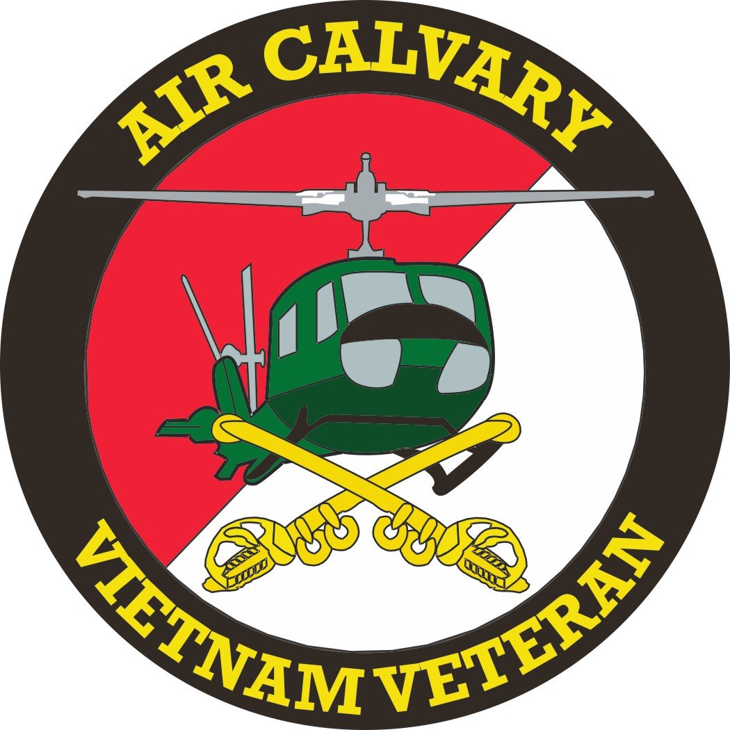 Air Cavalry Vietnam Veteran 3.8 Inch Vinyl Decal Sticker - Patriotic Military Car, Laptop & Wall Decoration for Veterans Day