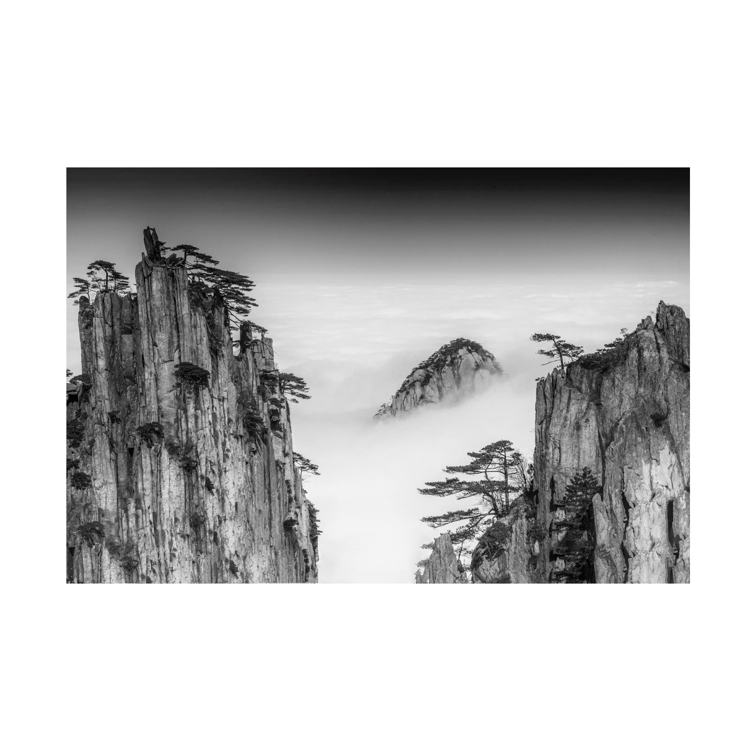 Trademark Fine Art 'Valley 3' Canvas Wall Art by Chenzhe - Modern Landscape Painting for Living Room, Bedroom & Office Decor