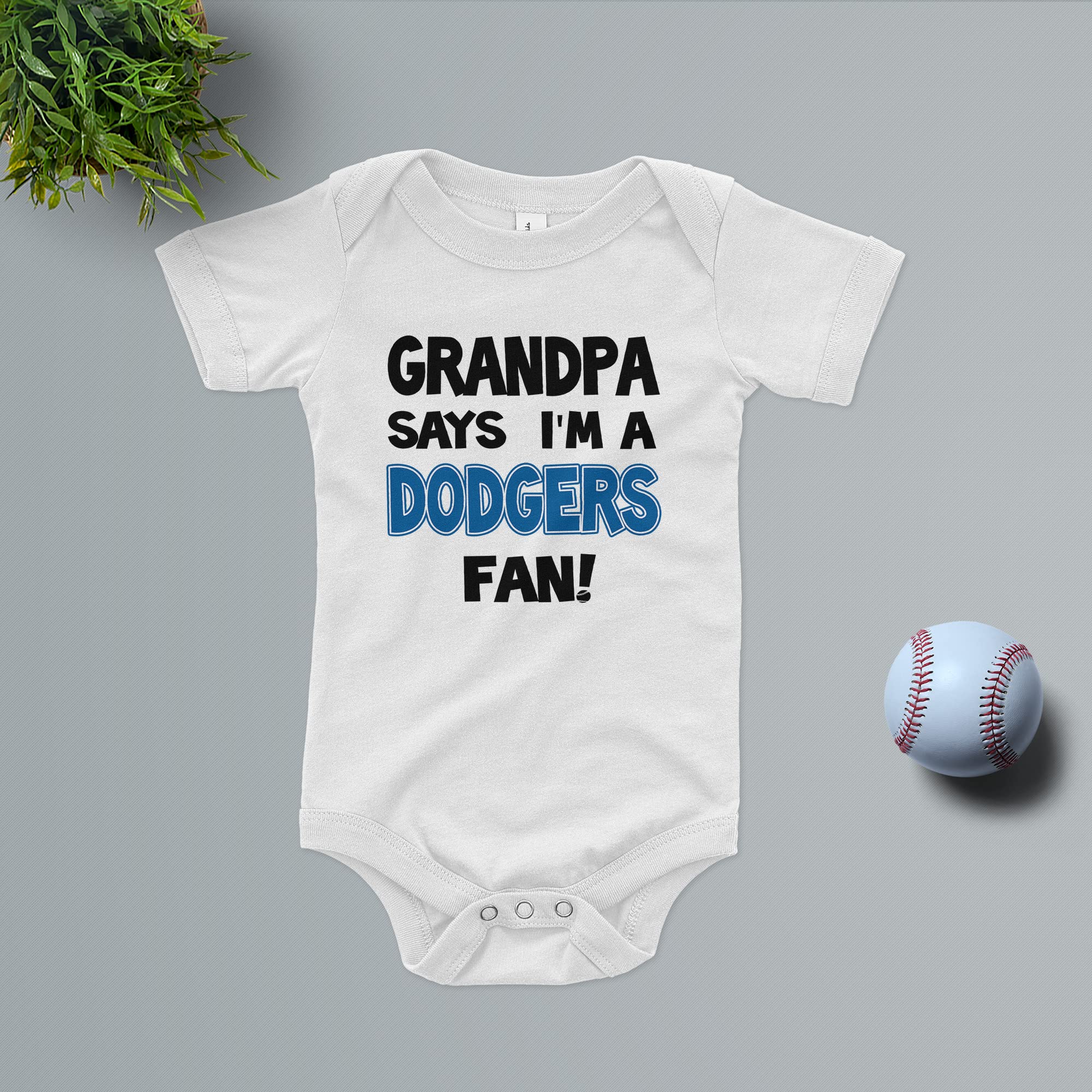 Baby Dodgers Fan Bodysuit - Cute Baseball Outfit for Infants & Toddlers - Perfect for Game Day, Family Photos & Dodgers Themed Events