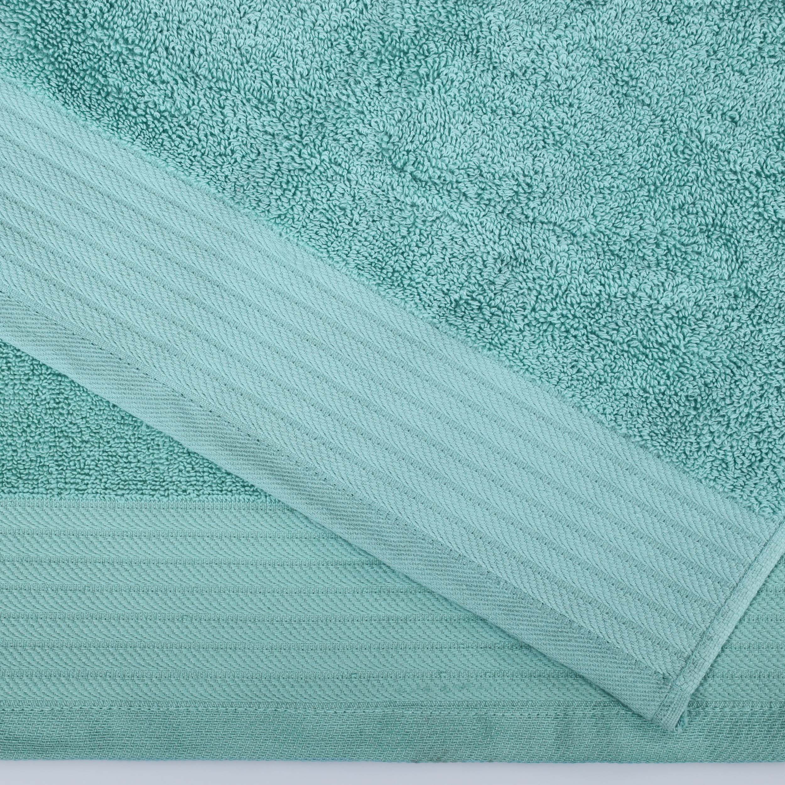 Premium 6-Piece Turkish Cotton Jacquard Herringbone Hand Towel Set - Soft & Absorbent Bath Towels for Spa, Guest Bathroom, and Luxury Home Decor